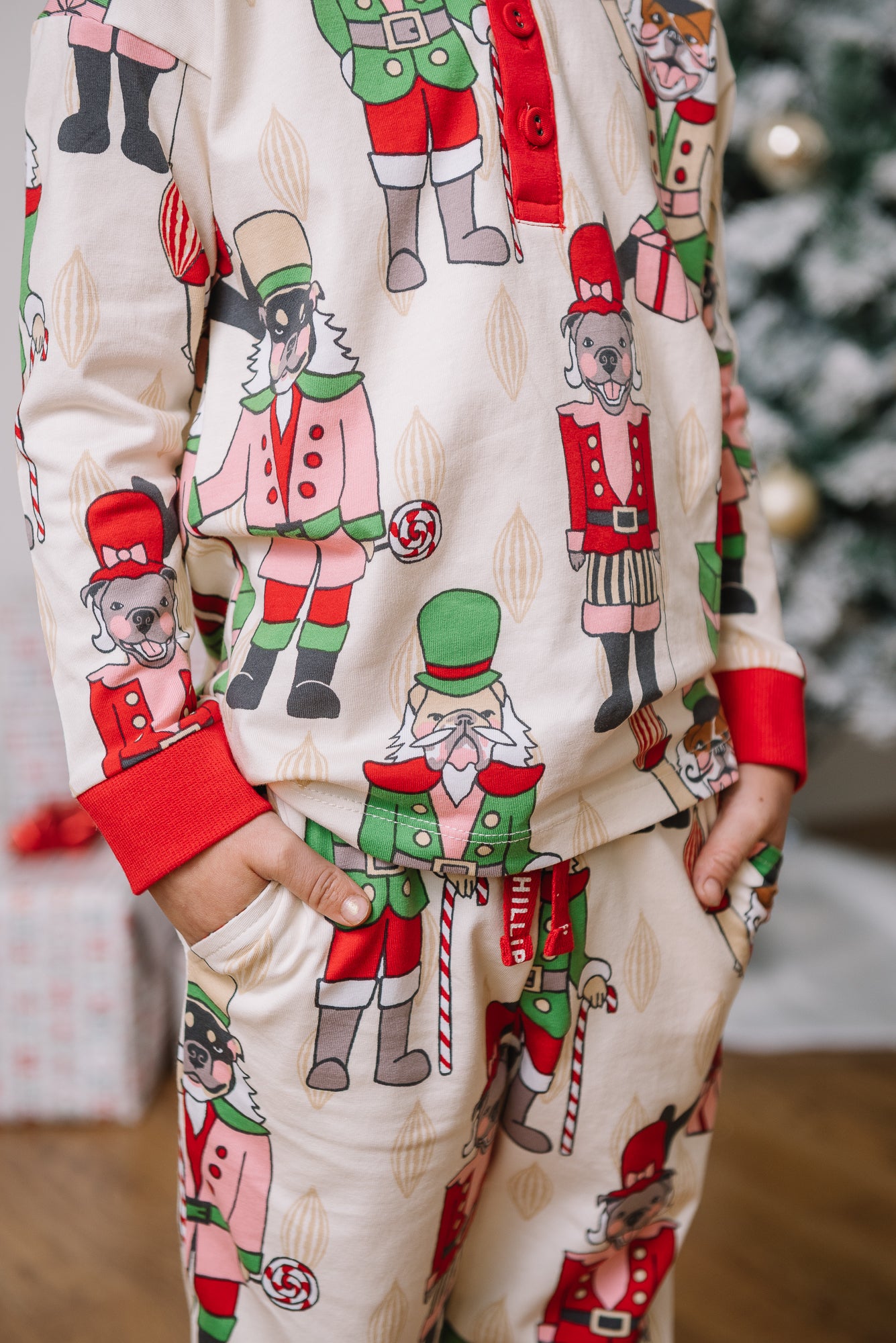 Kid's Long Christmas PJs | Nutcracker Dreams