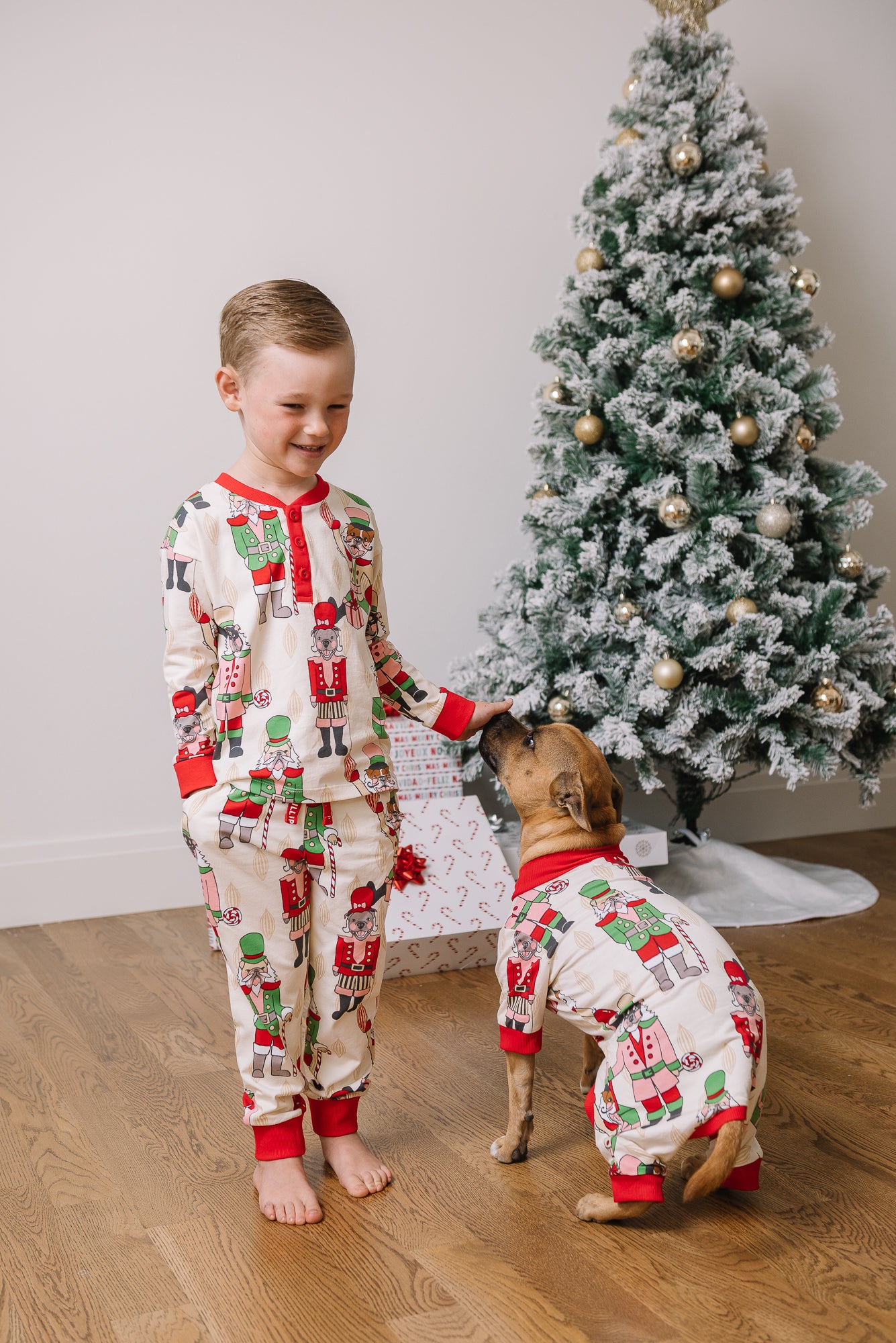 Kid's Long Christmas PJs | Nutcracker Dreams