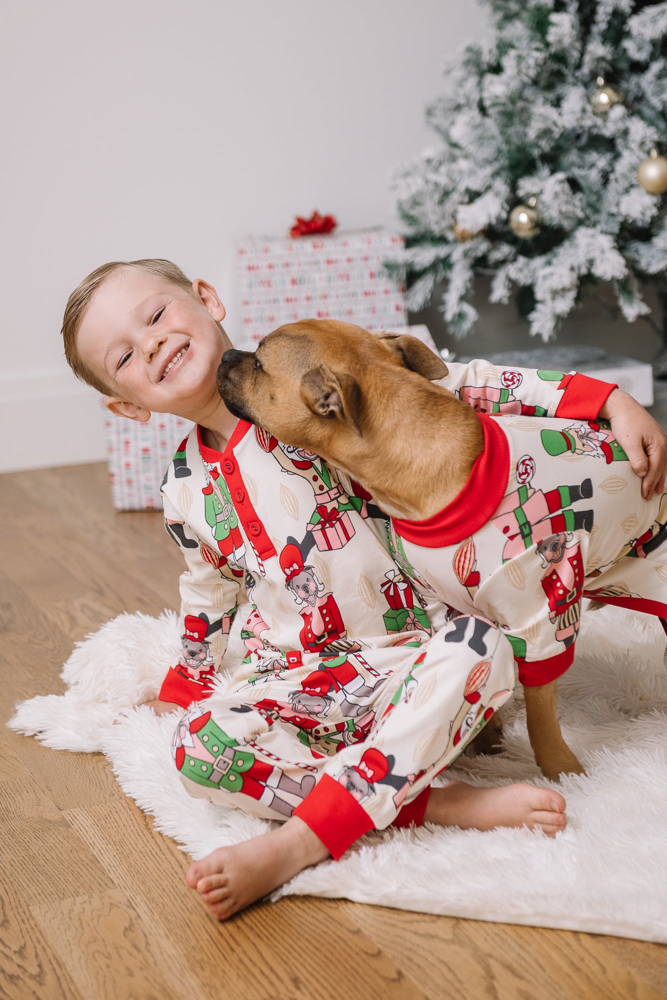 Kid's Long Christmas PJs | Nutcracker Dreams