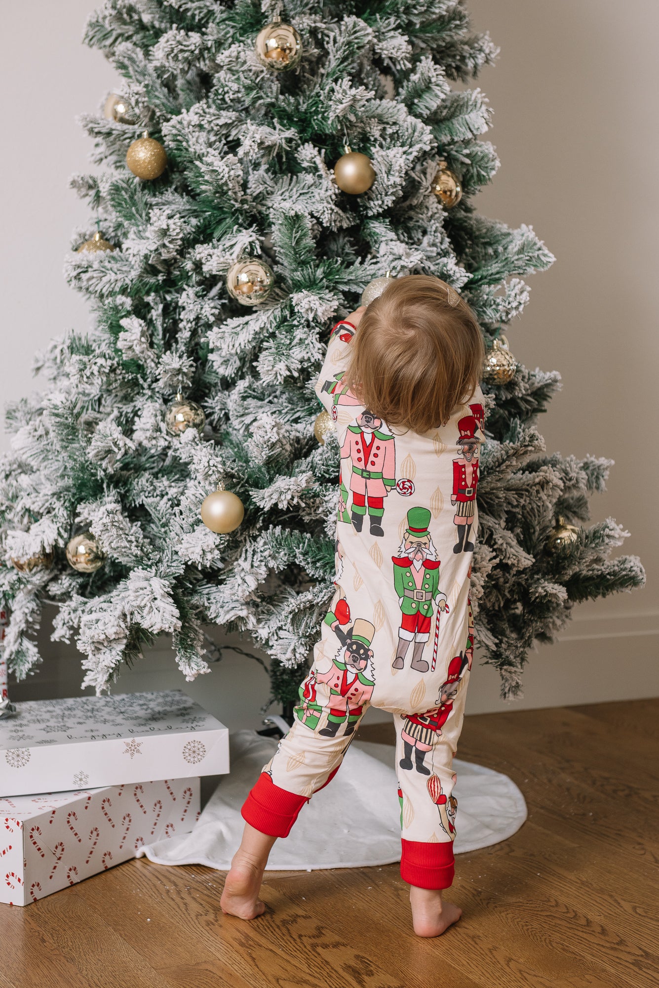 Baby Long Christmas Onesie PJs | Nutcracker Dreams