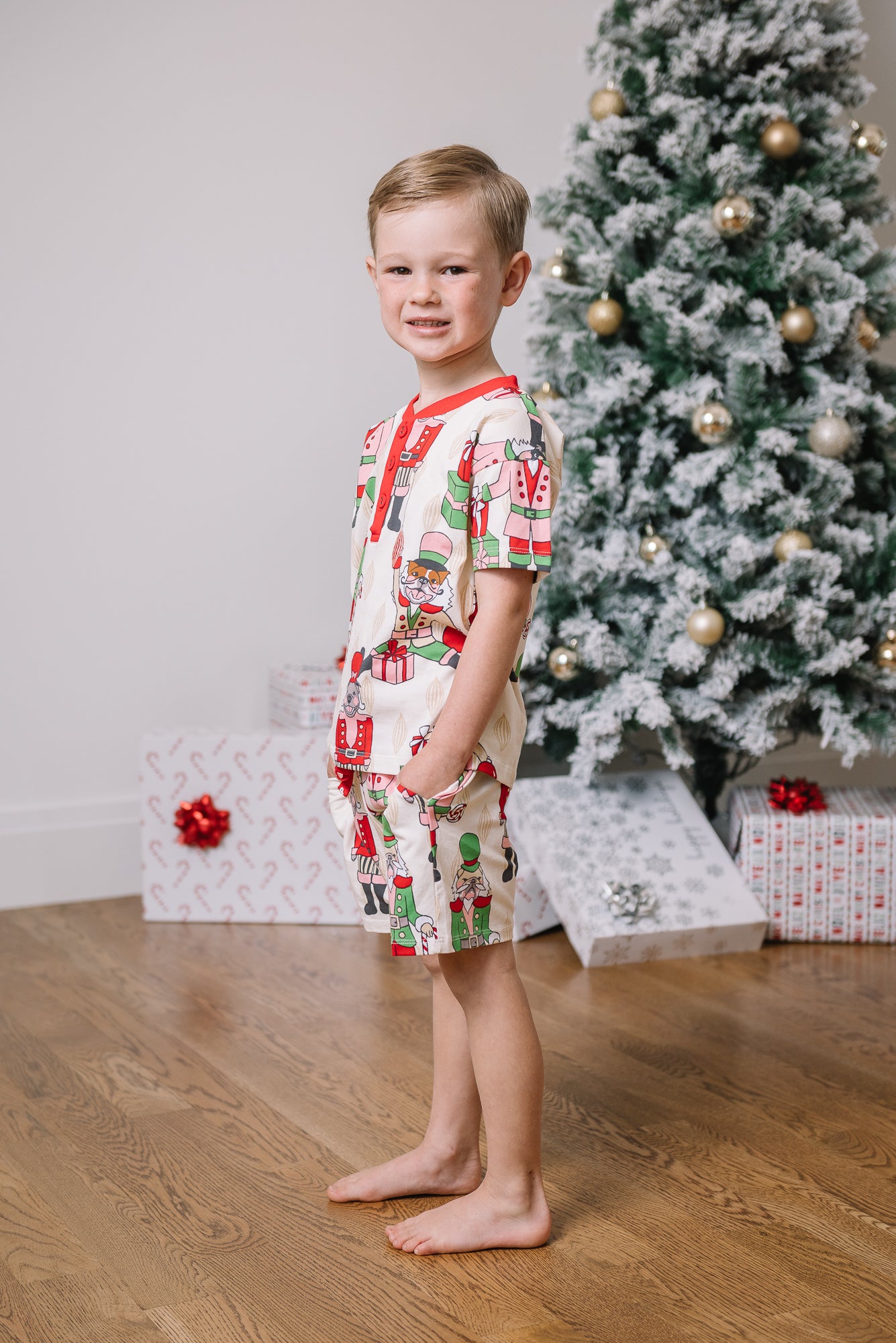 Kid's Short Christmas PJs | Nutcracker Dreams