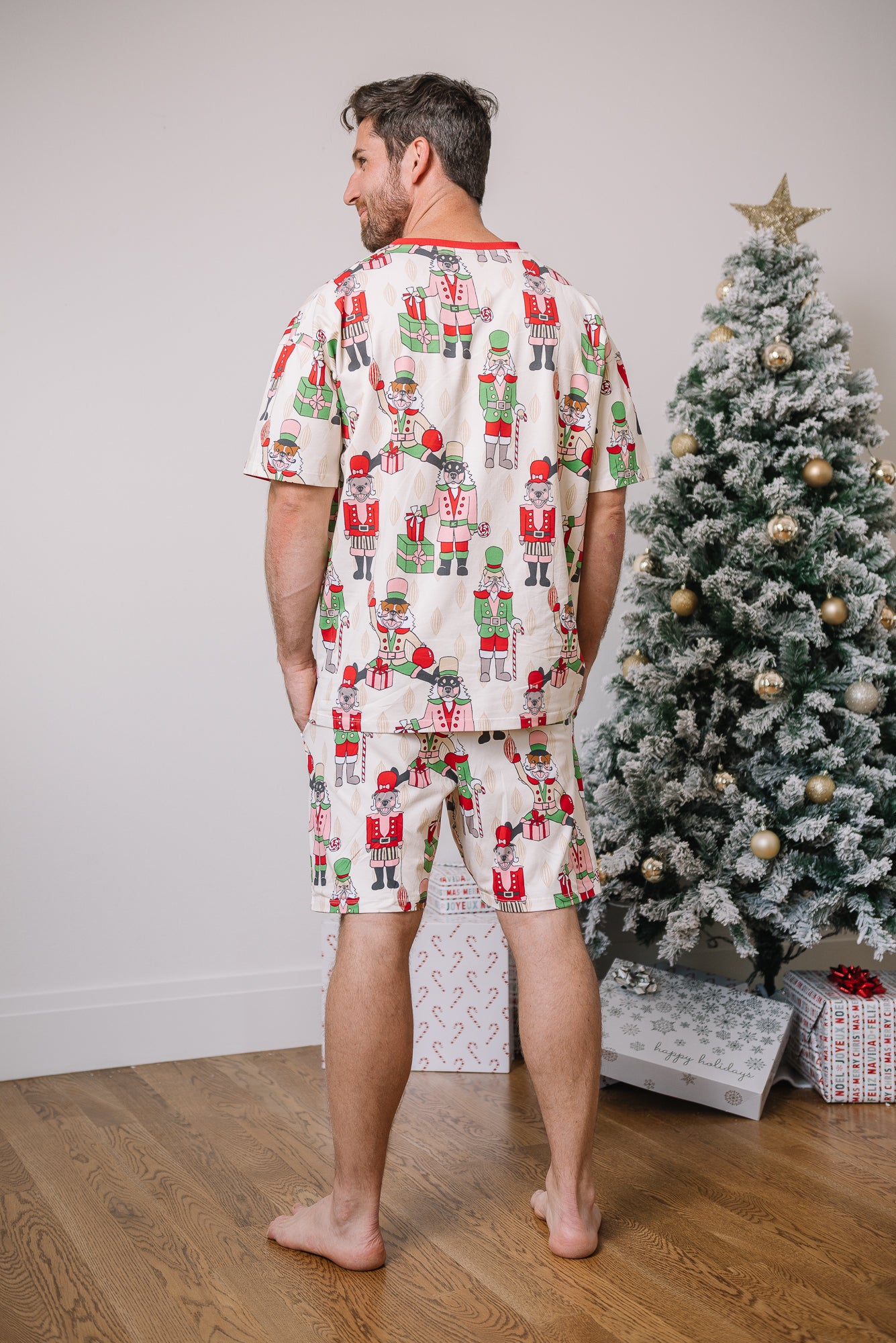 Men's Short Christmas PJs | Nutcracker Dreams
