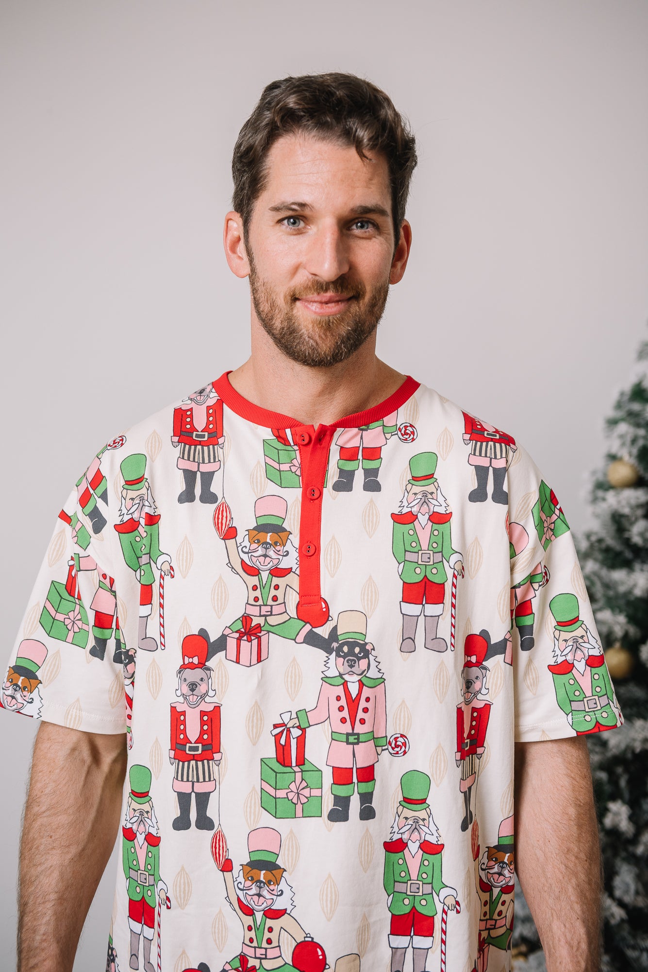 Men's Short Christmas PJs | Nutcracker Dreams