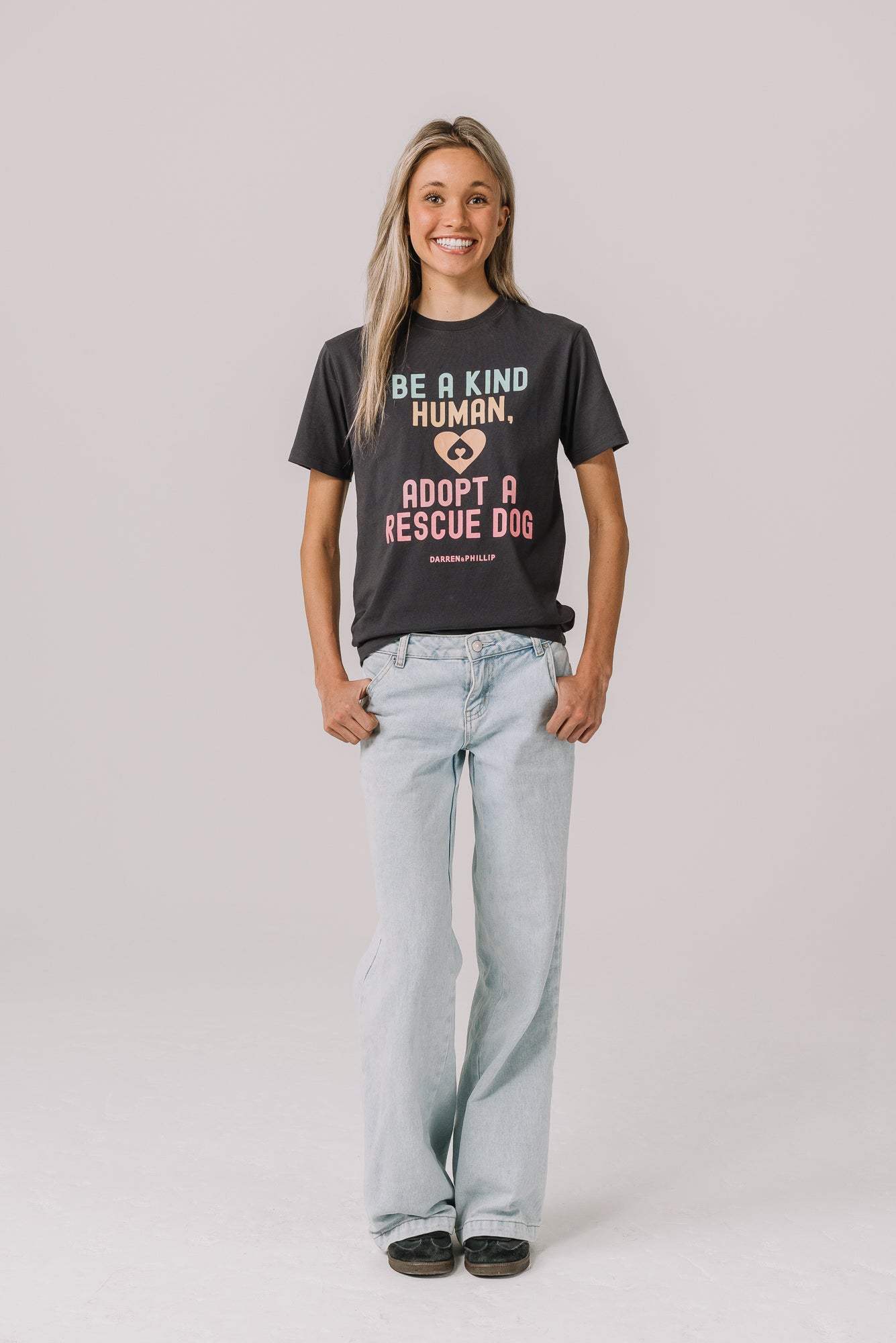 Adopt a Rescue Adult Tee | Dark Gray