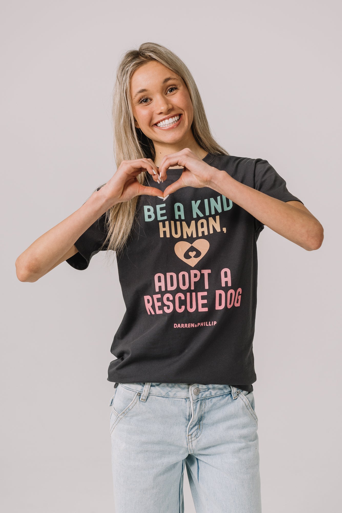 Adopt a Rescue Adult Tee | Dark Gray