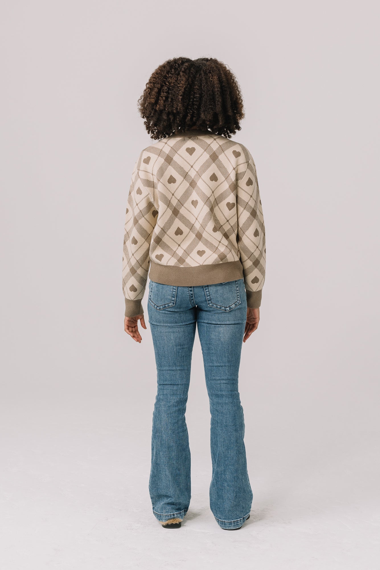 Beloved Plaid Women's Crop Sweater