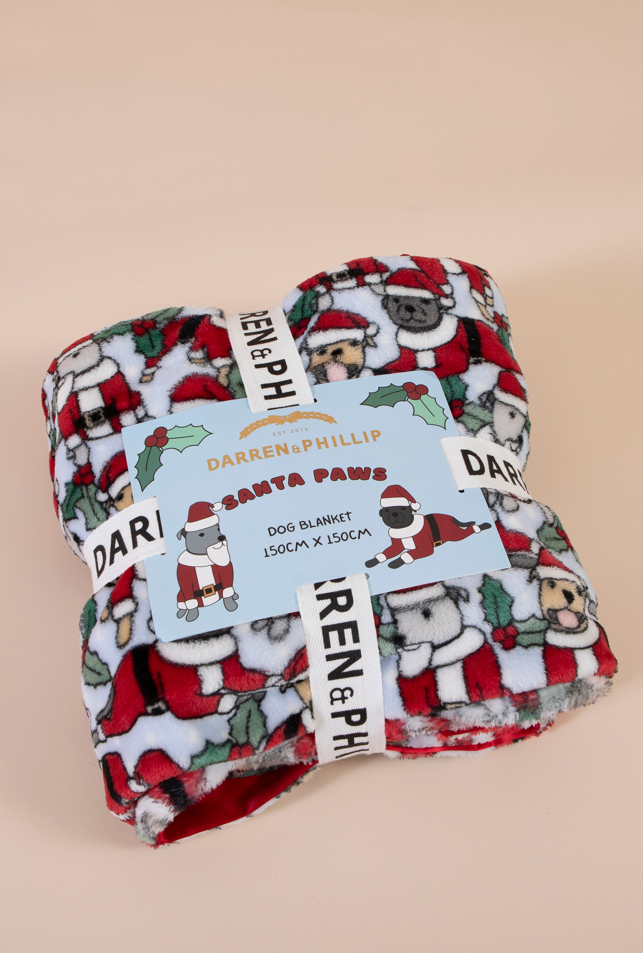 Dog Christmas Blanket | Santa Paws
