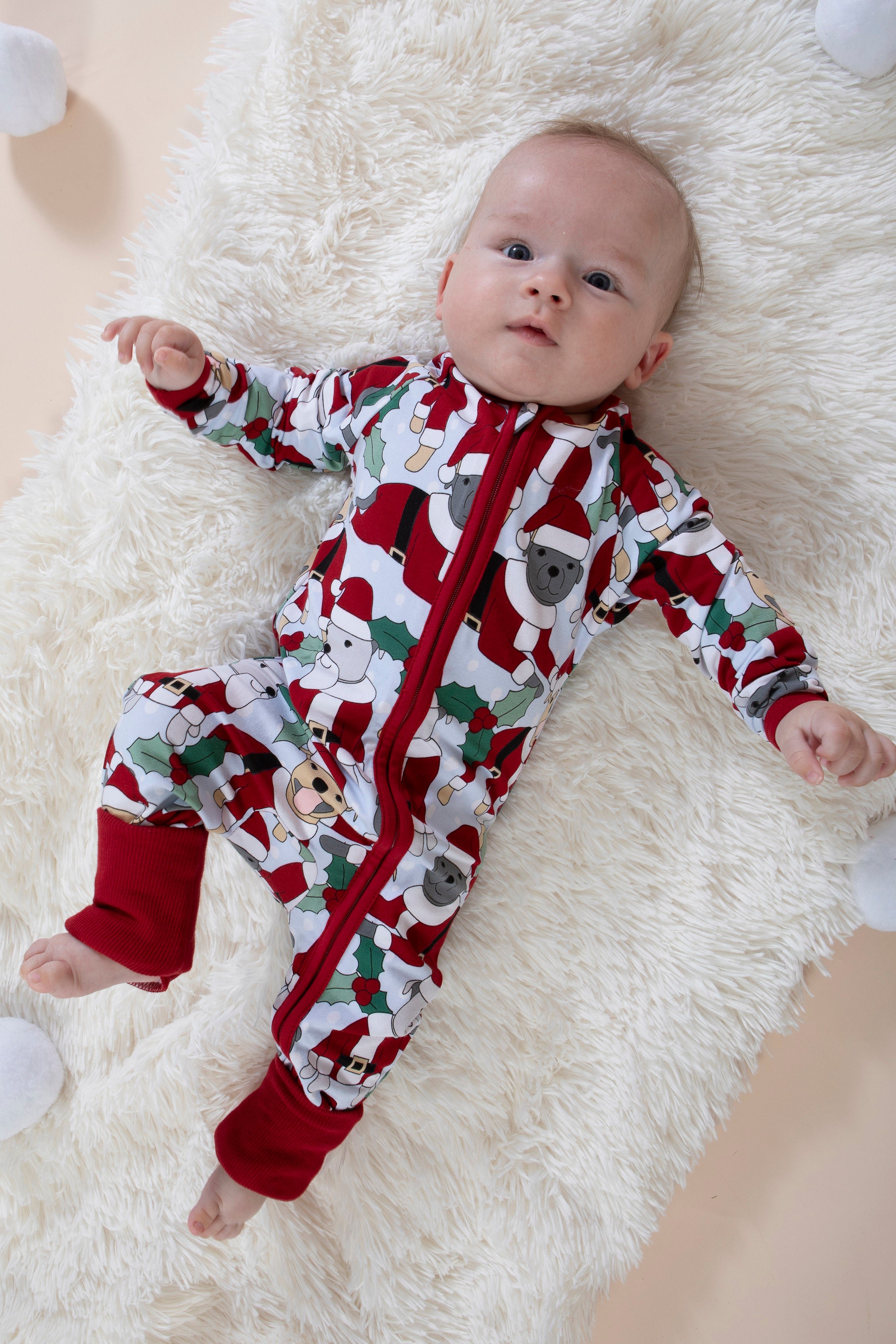 Santa Paws Baby Long PJs