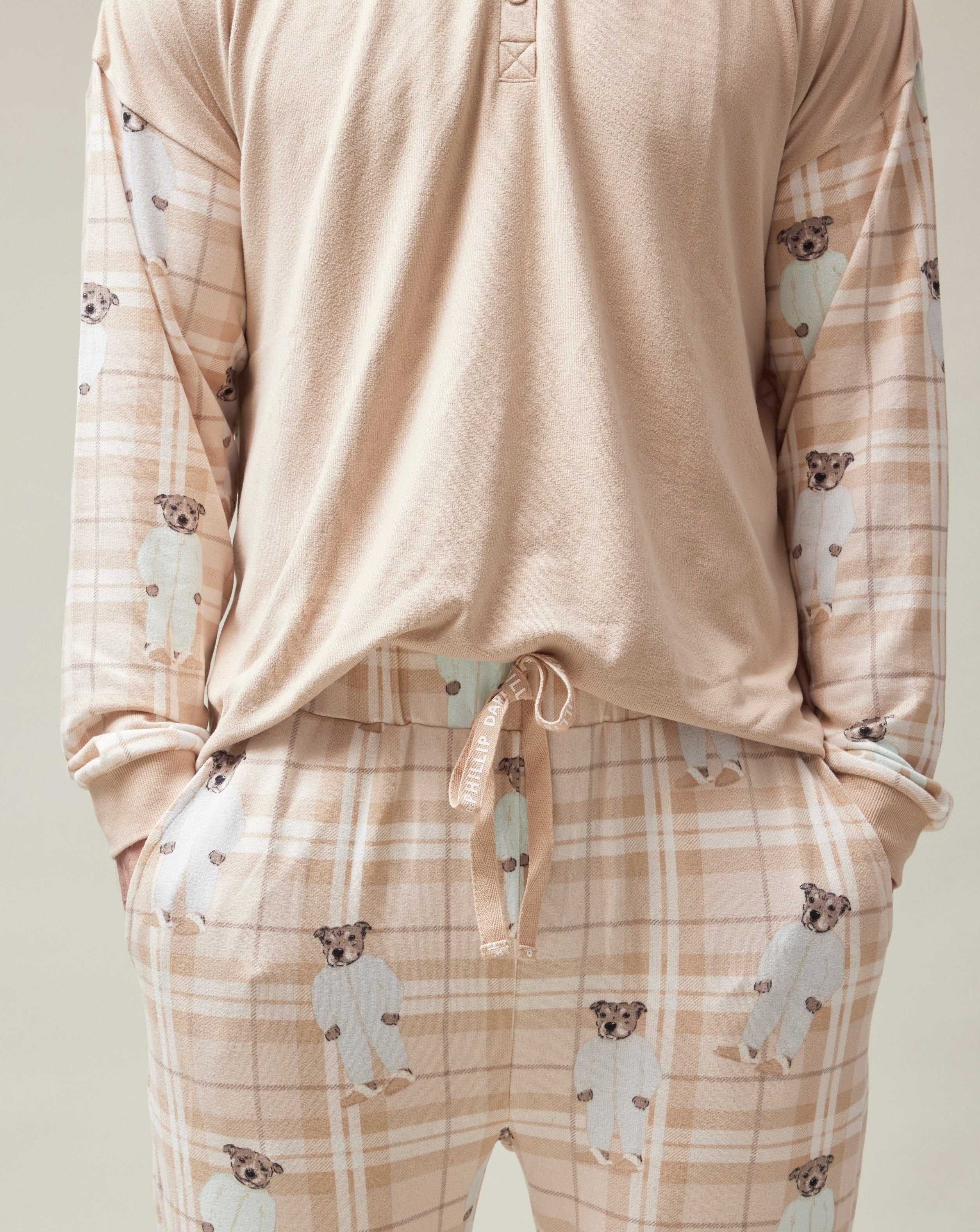 Darren and Phillip family pyjamas.