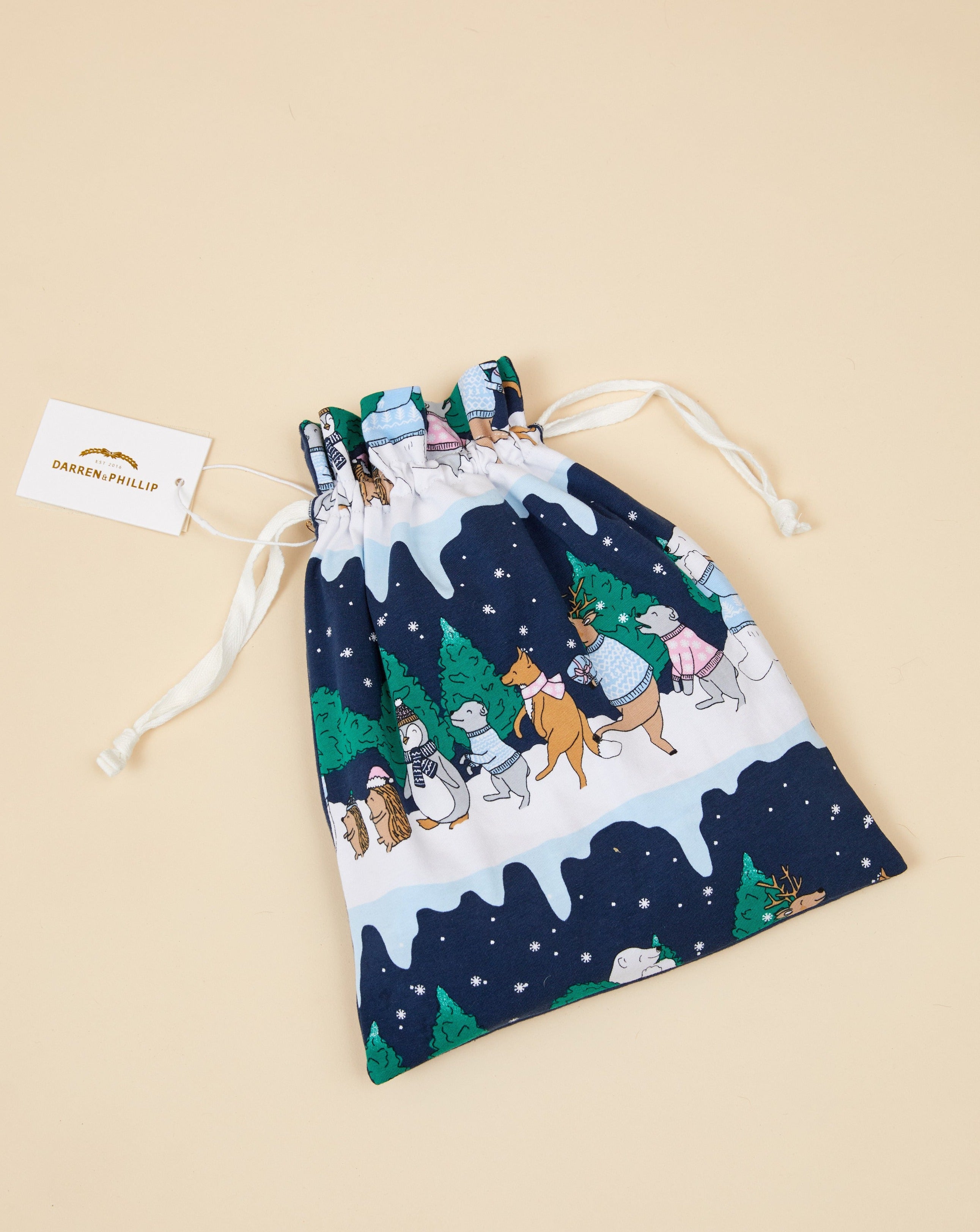 Snow Animals Christmas Baby Bodysuit
