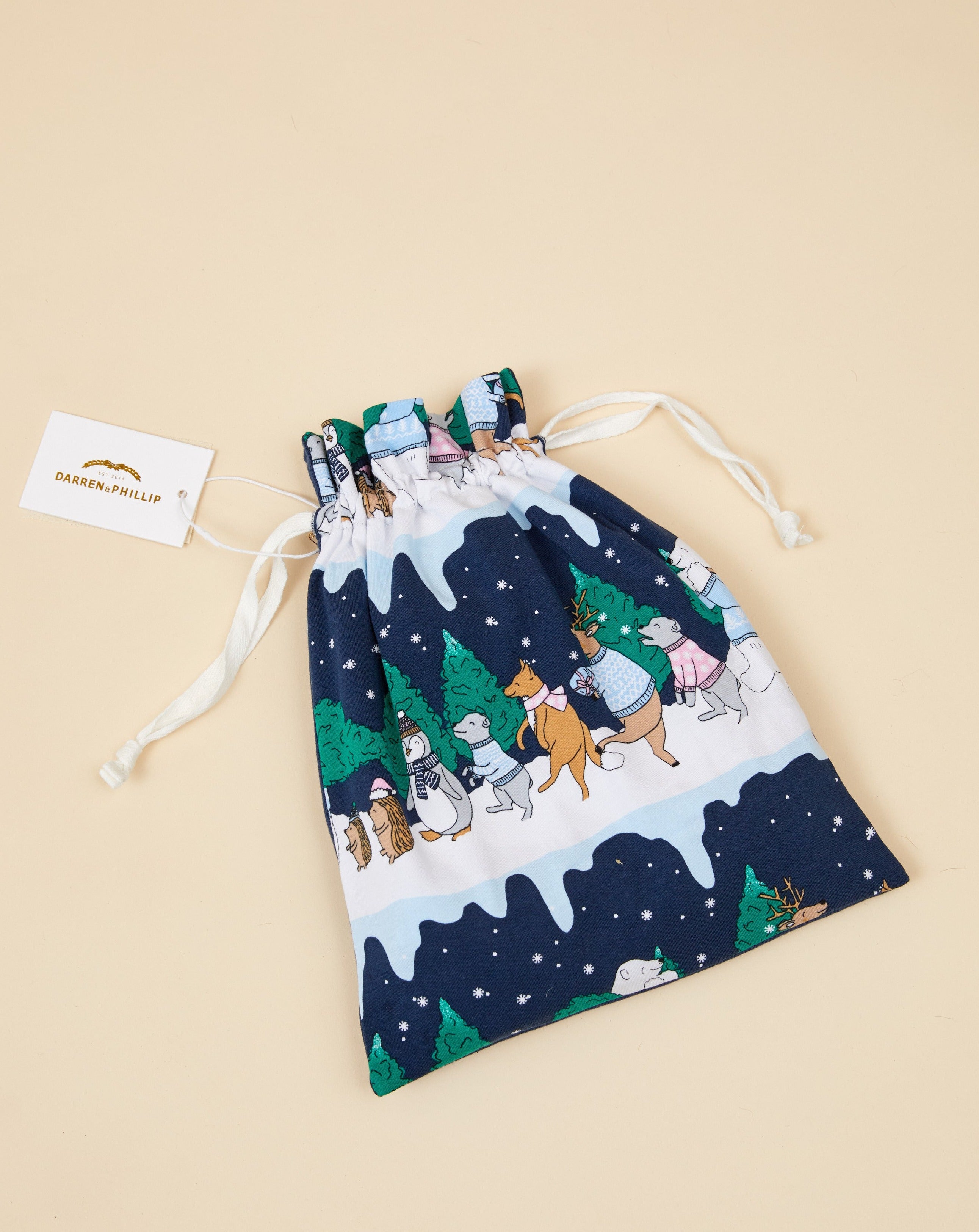 Snow Animals Womens Long Christmas Pyjamas