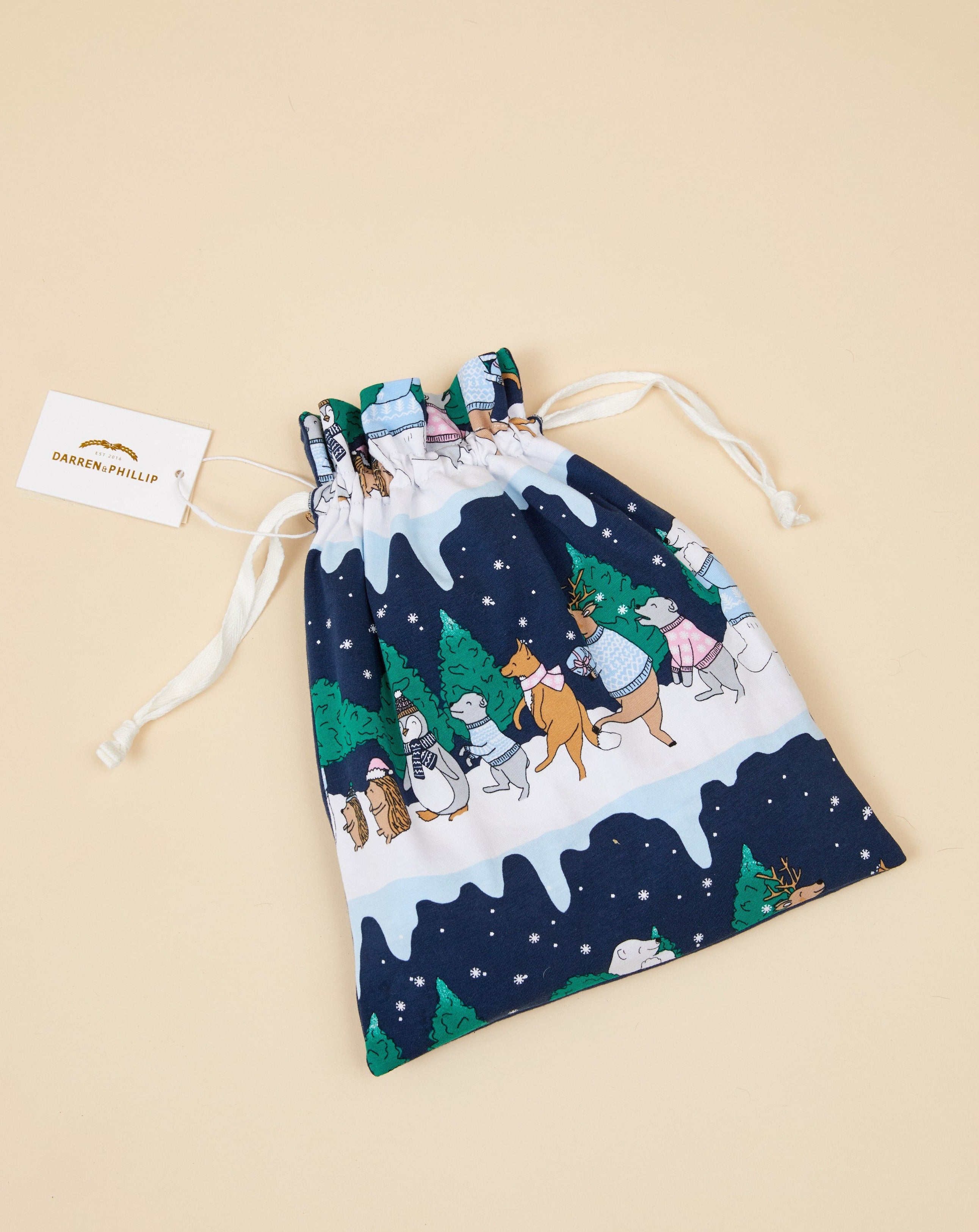 Snow Animals Christmas Dog Tee