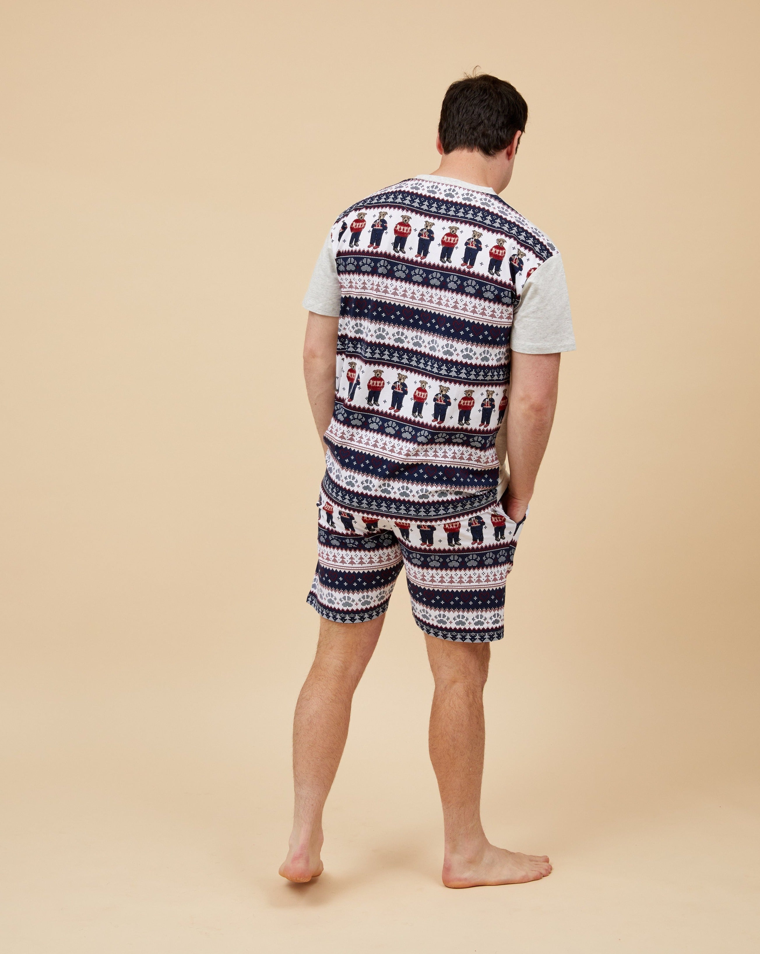 Staffy Bears Men's Short Christmas Pyjamas