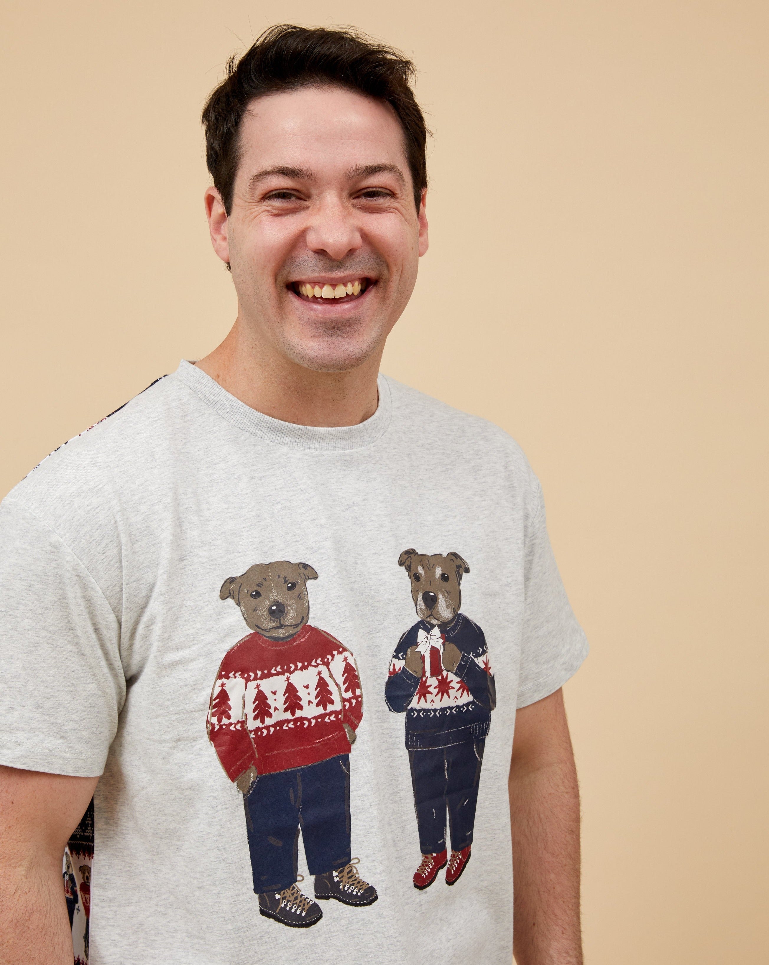 Staffy Bears Men's Short Christmas Pyjamas