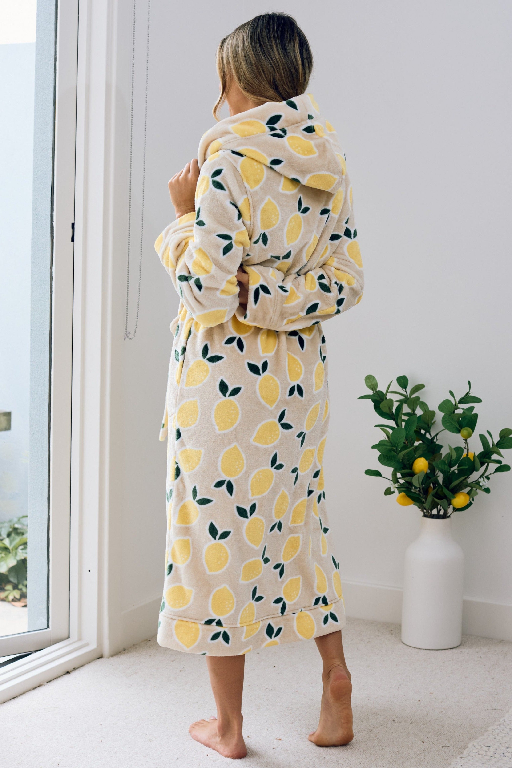 Adult Lounge Robe | Cutie Frutti, Lemon