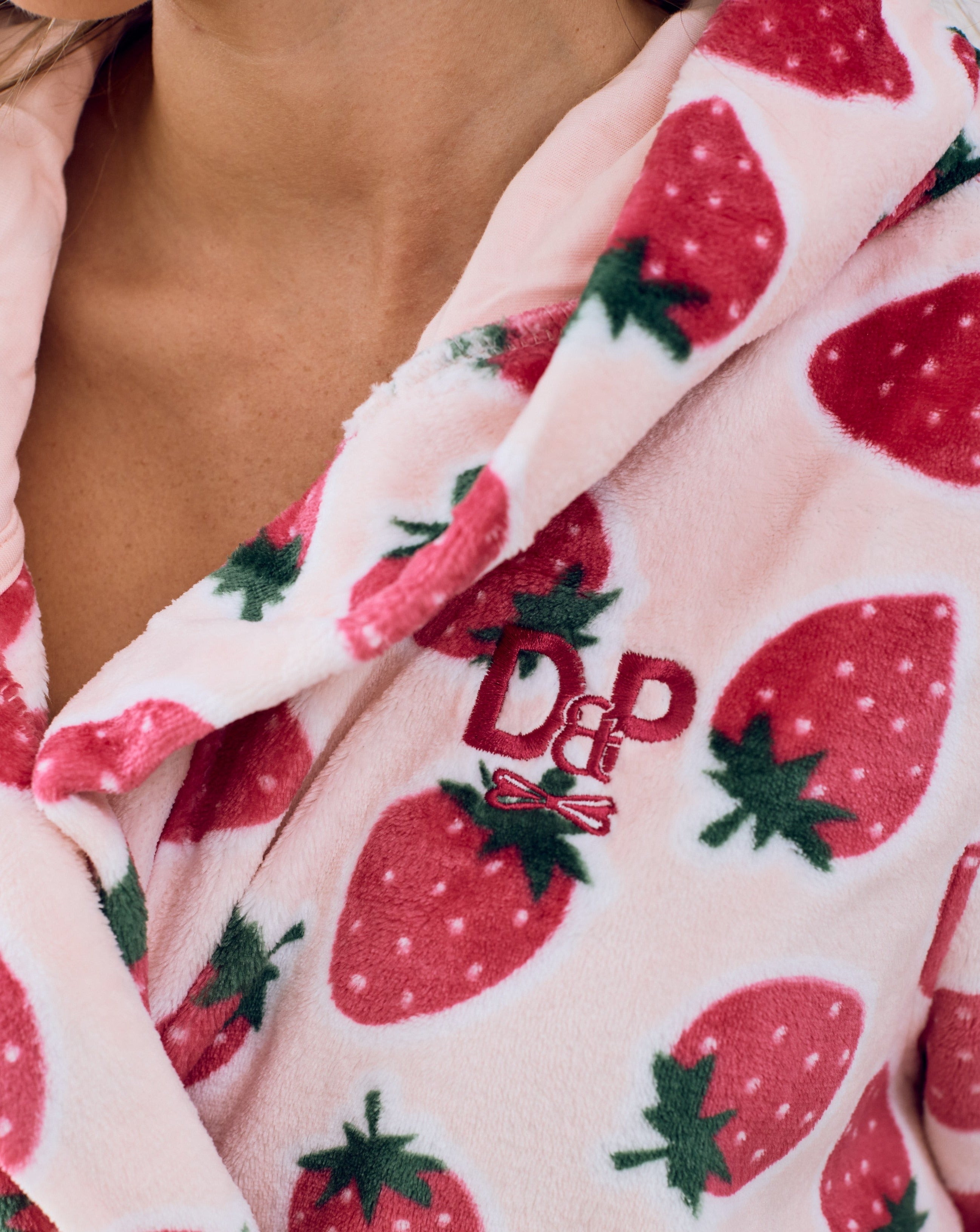 Adult Lounge Robe | Cutie Frutti, Strawberry