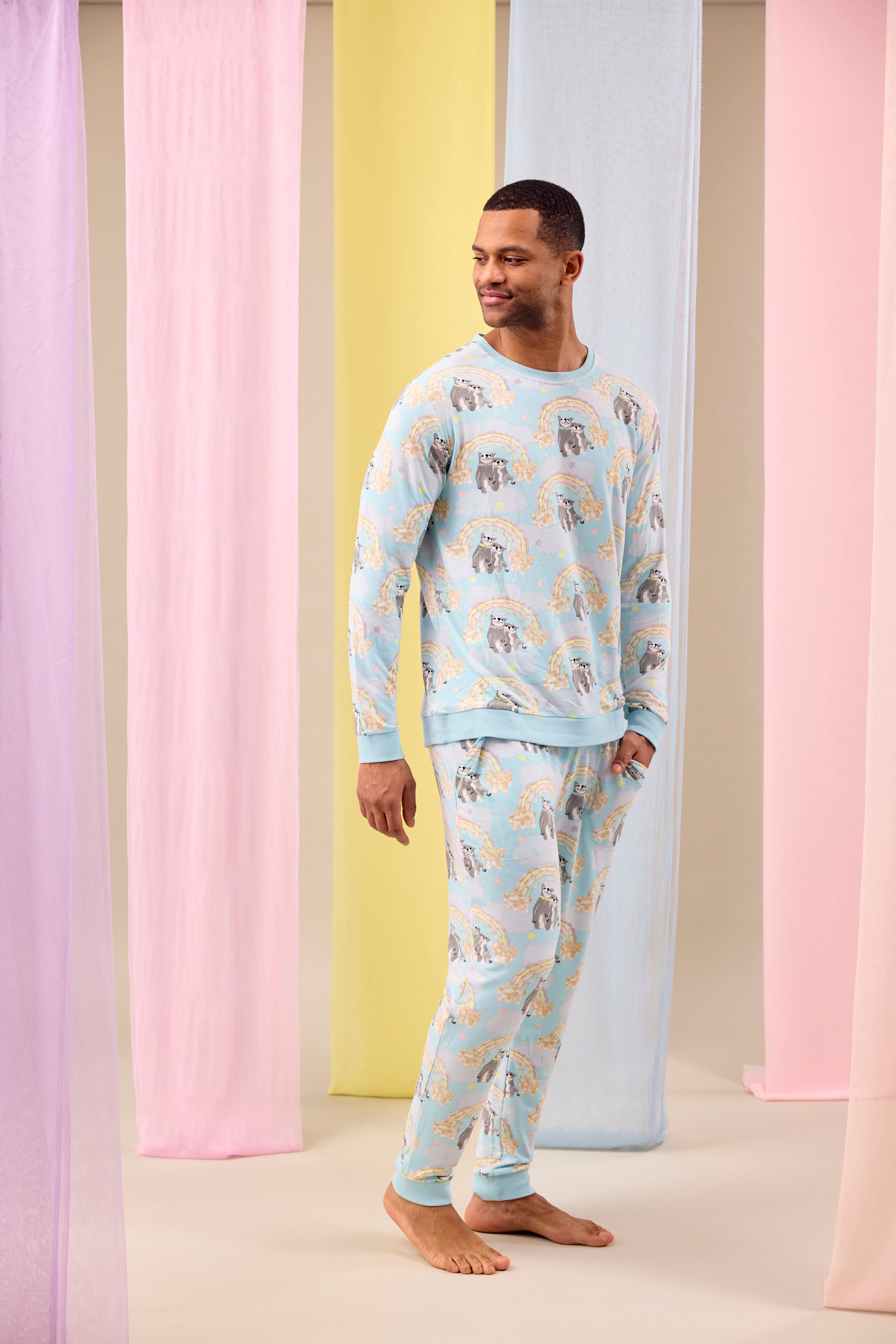 Men's Long PJs | Sweet Rainbow Dreams