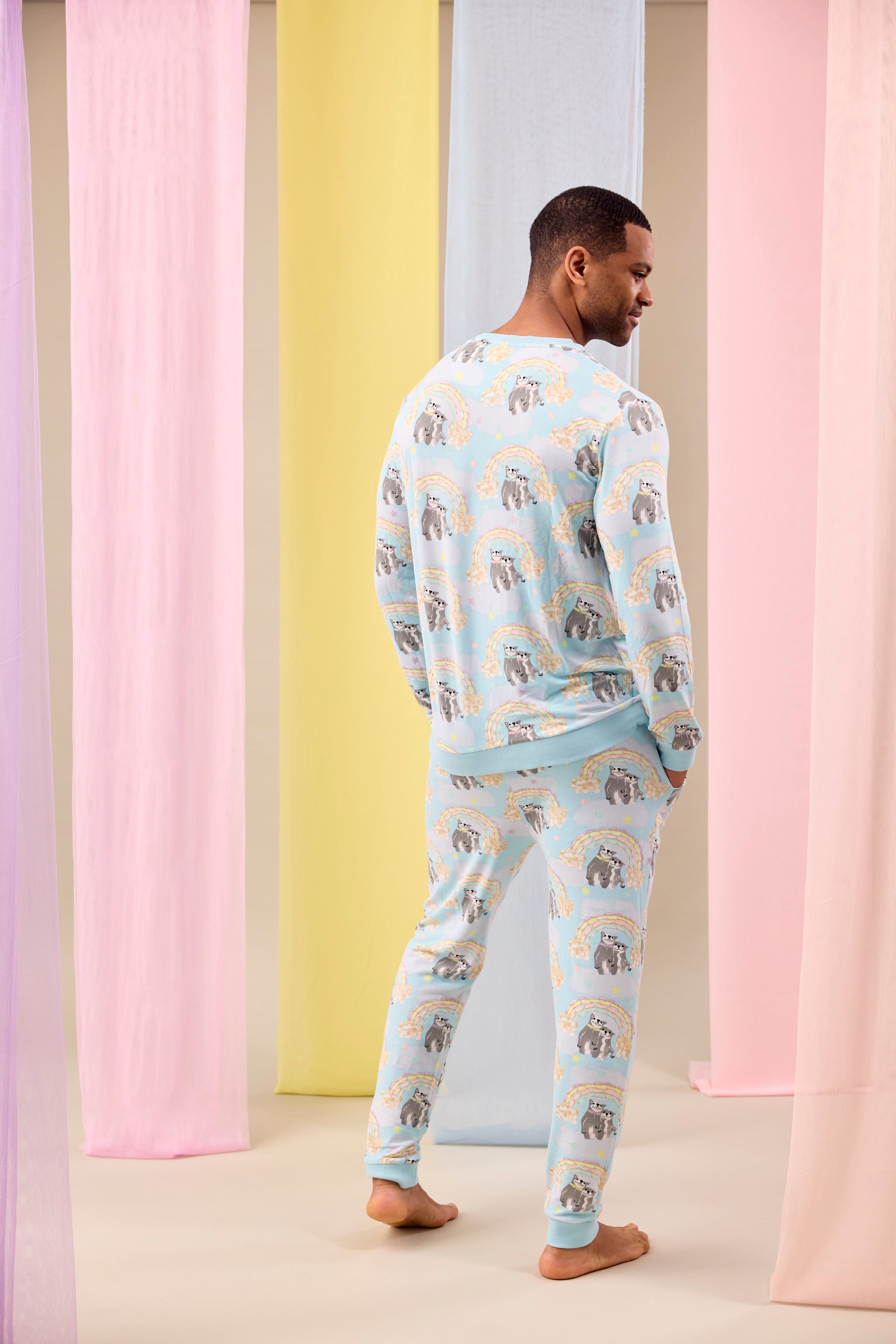 Men's Long PJs | Sweet Rainbow Dreams
