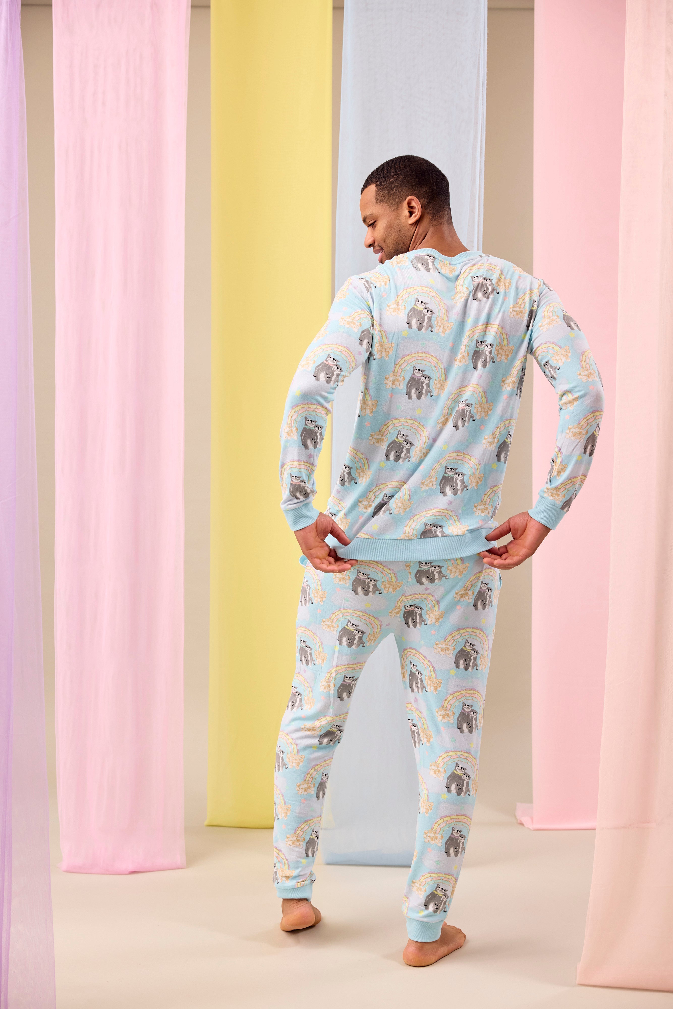 Men's Long PJs | Sweet Rainbow Dreams