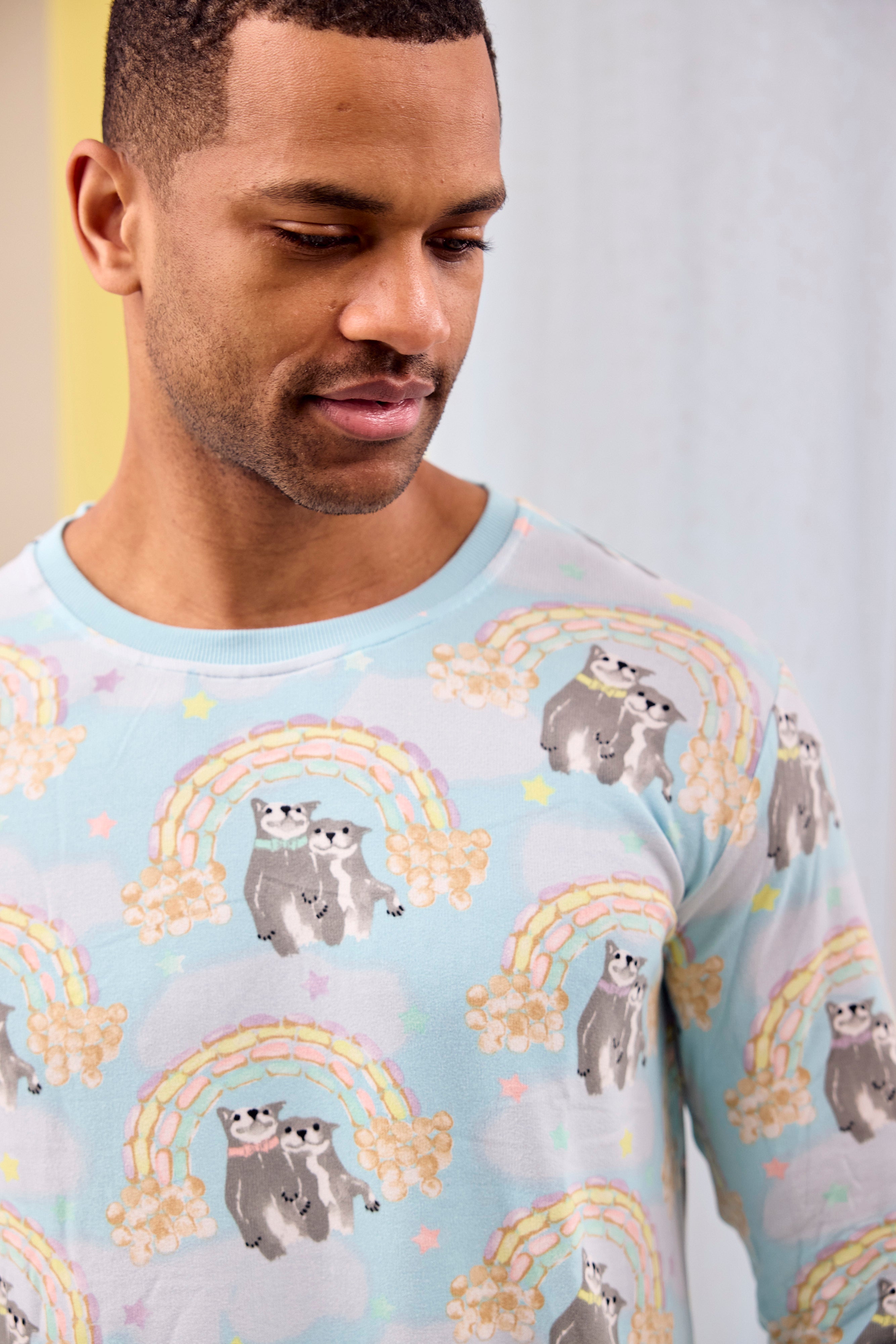 Men's Long PJs | Sweet Rainbow Dreams