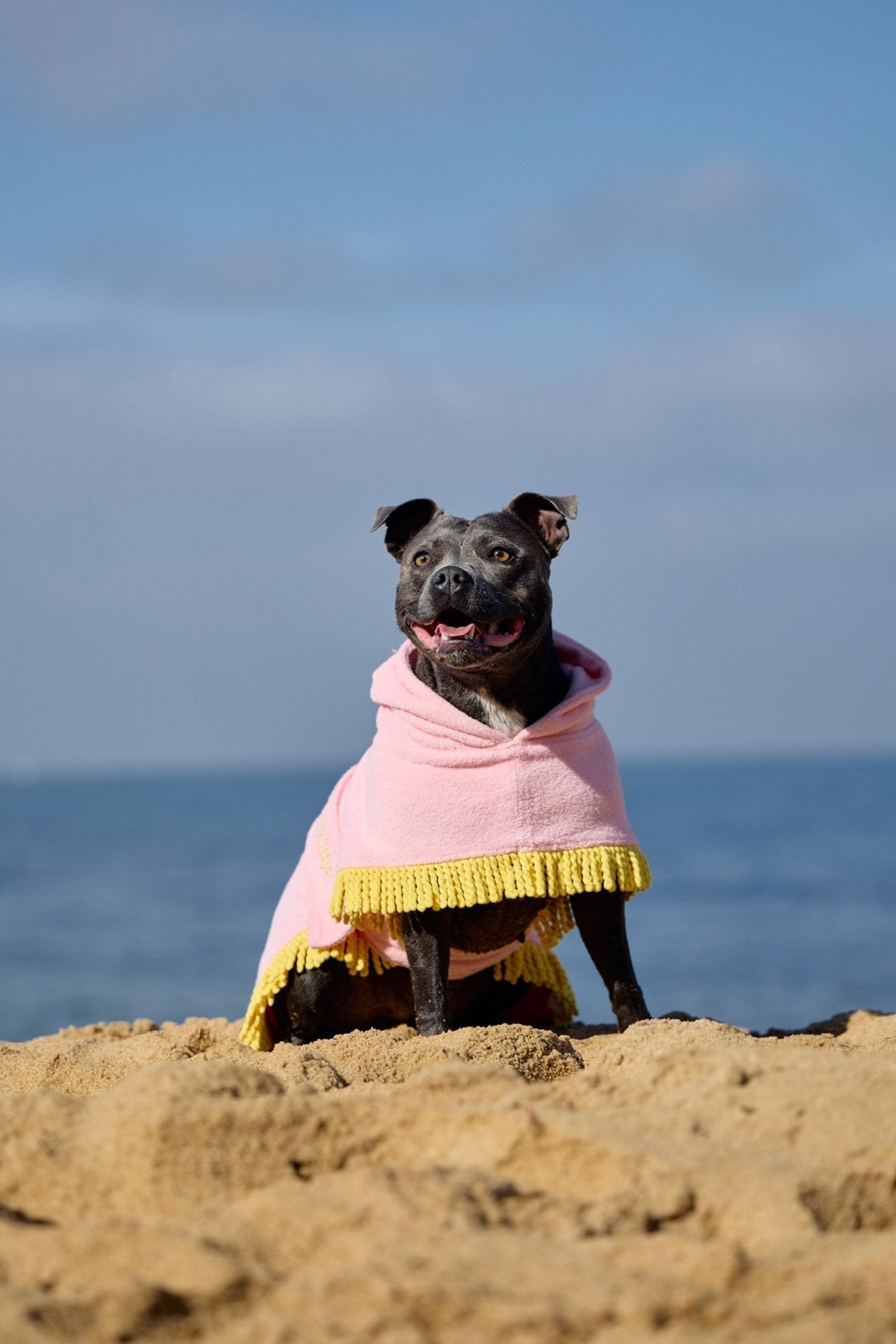 Tassel Towel Dog Robe | Peachy Pink