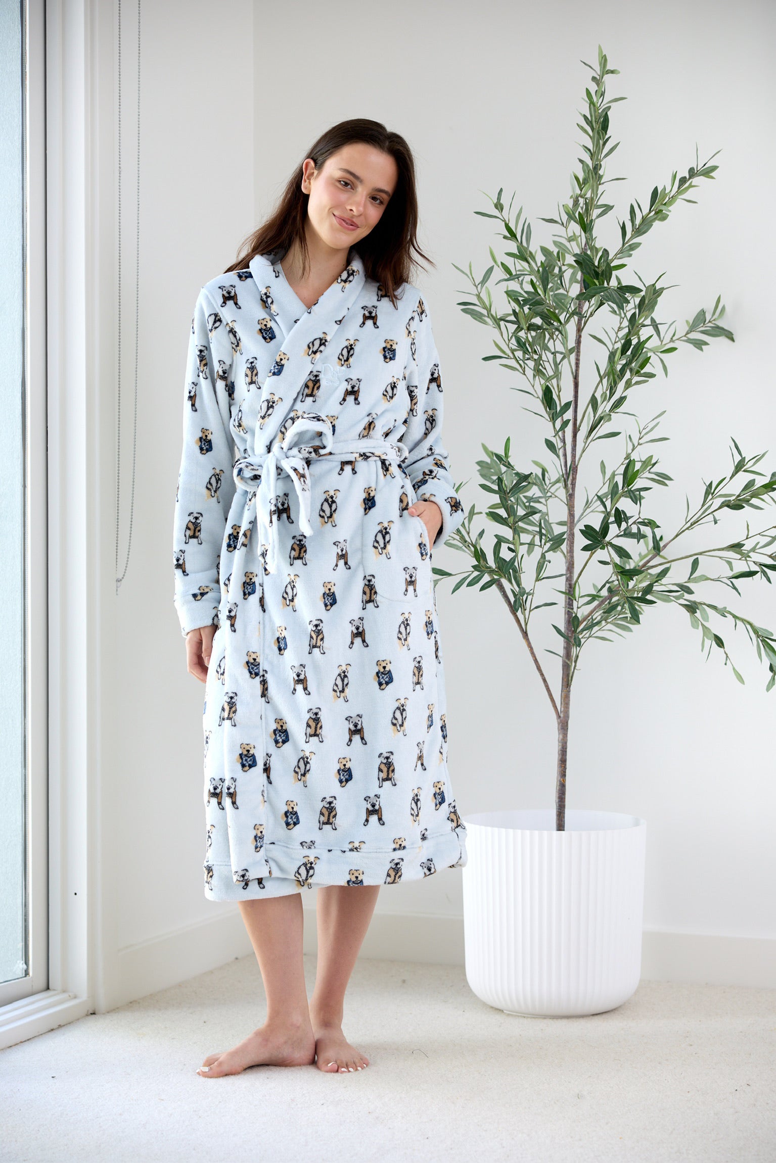 Matching Lounge Robe Set | Preppy Pups