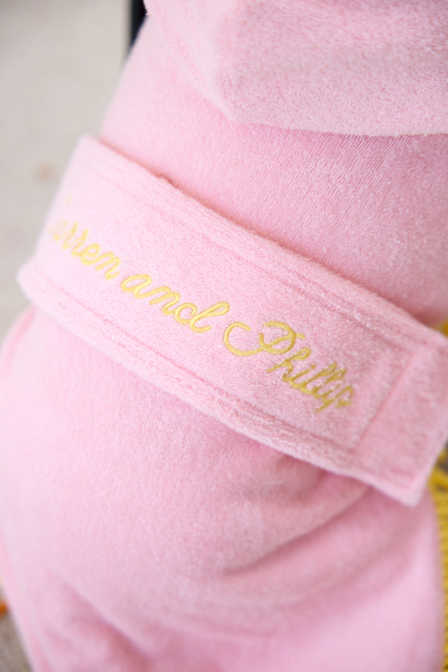 Tassel Towel Dog Robe | Peachy Pink