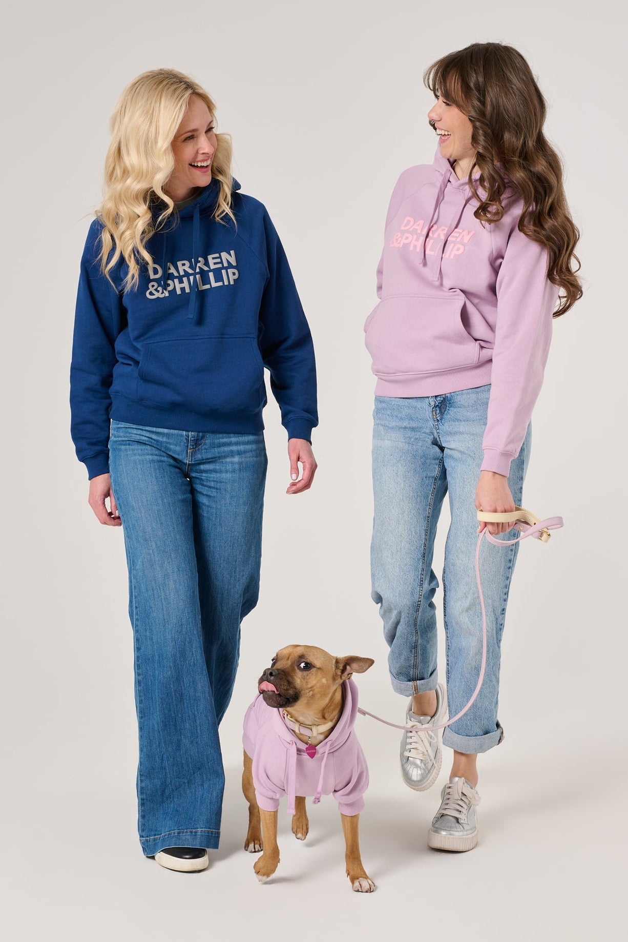 Puff Print Dog Hoodie | Lilac