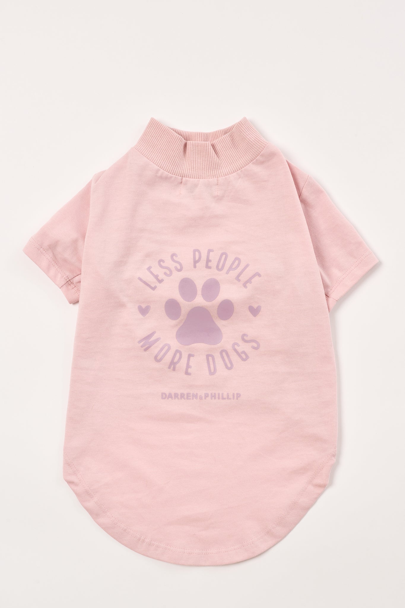Less People More Dogs Dog Tee | Pink