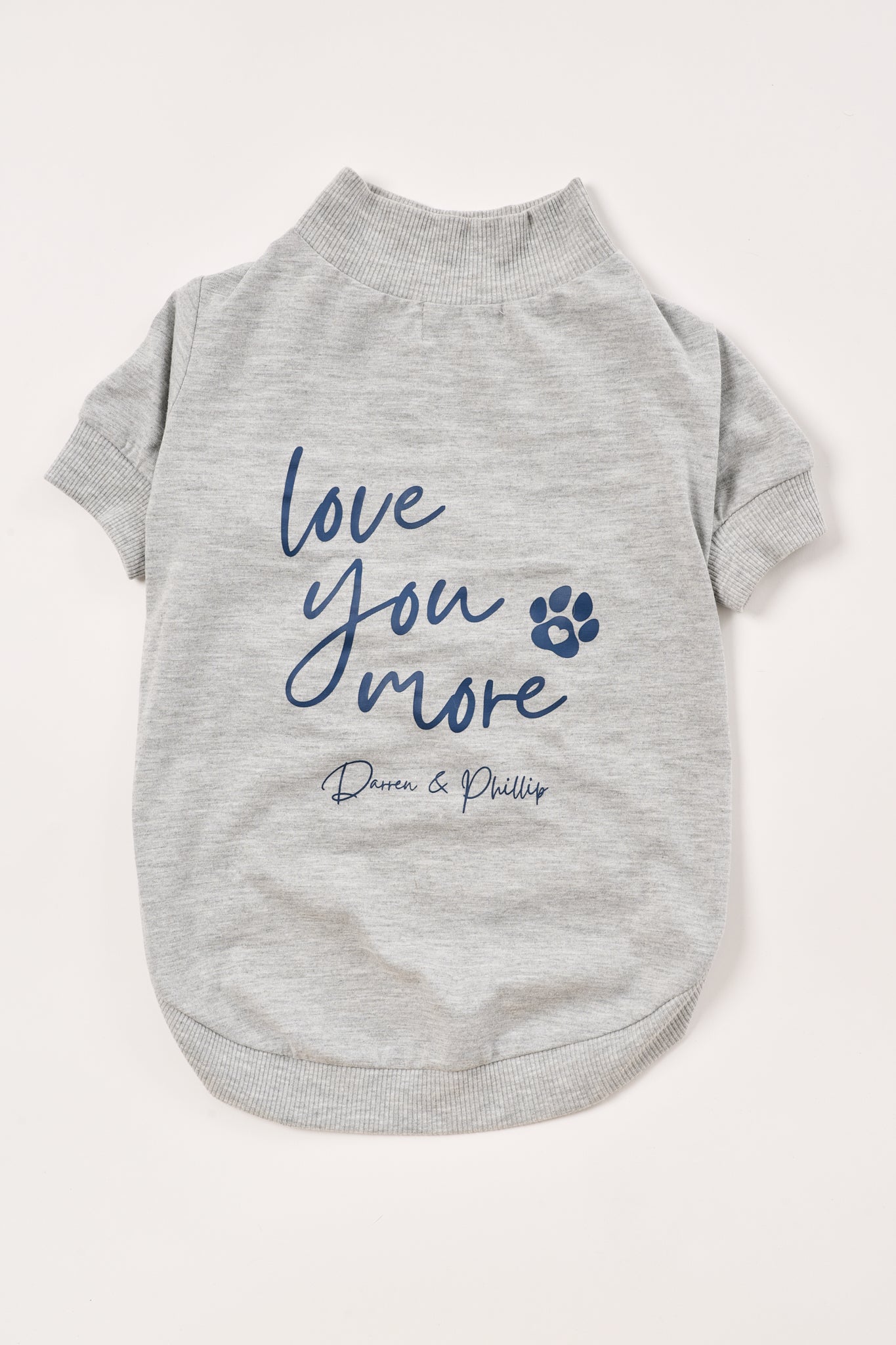 Love You More Dog Tee | Heather Gray