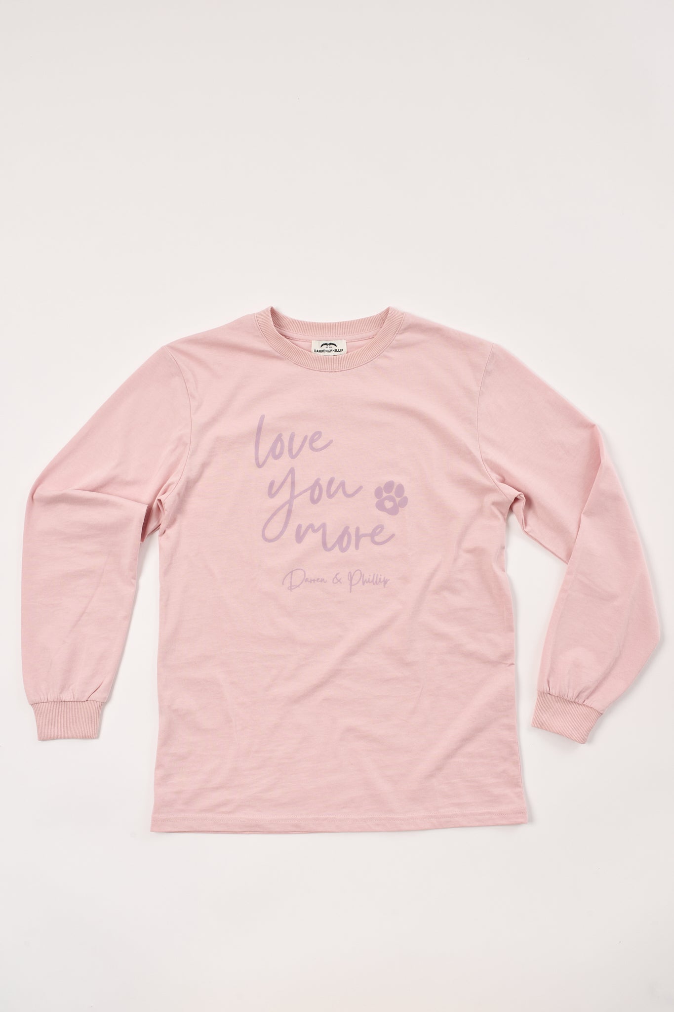Love You More Women's Long Sleeve Tee | Pink