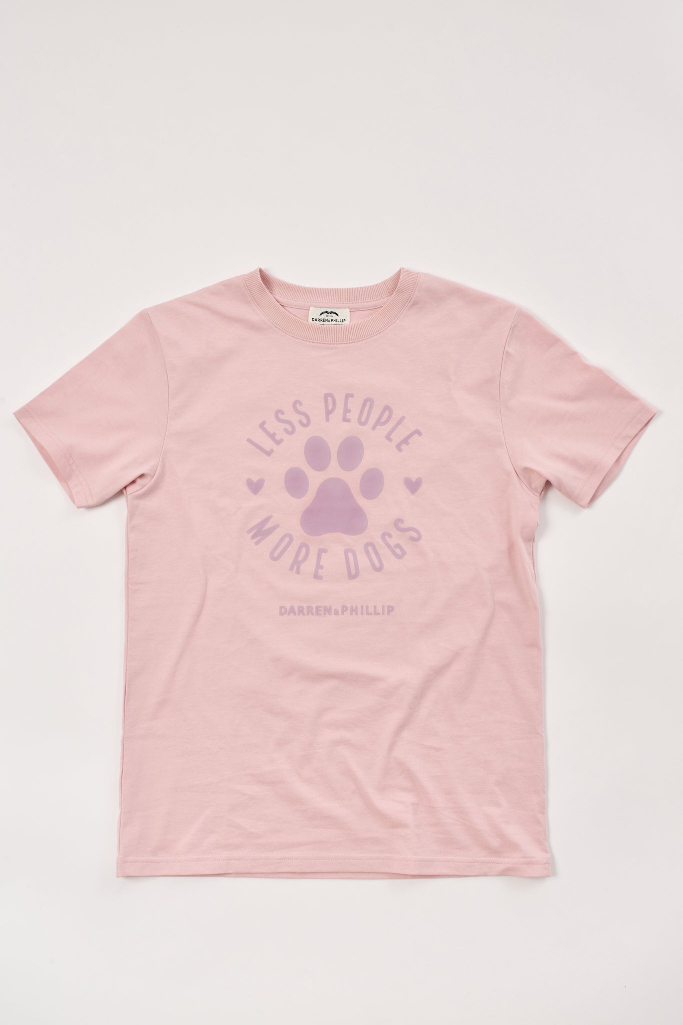 Less People More Dogs Women's Tee | Pink