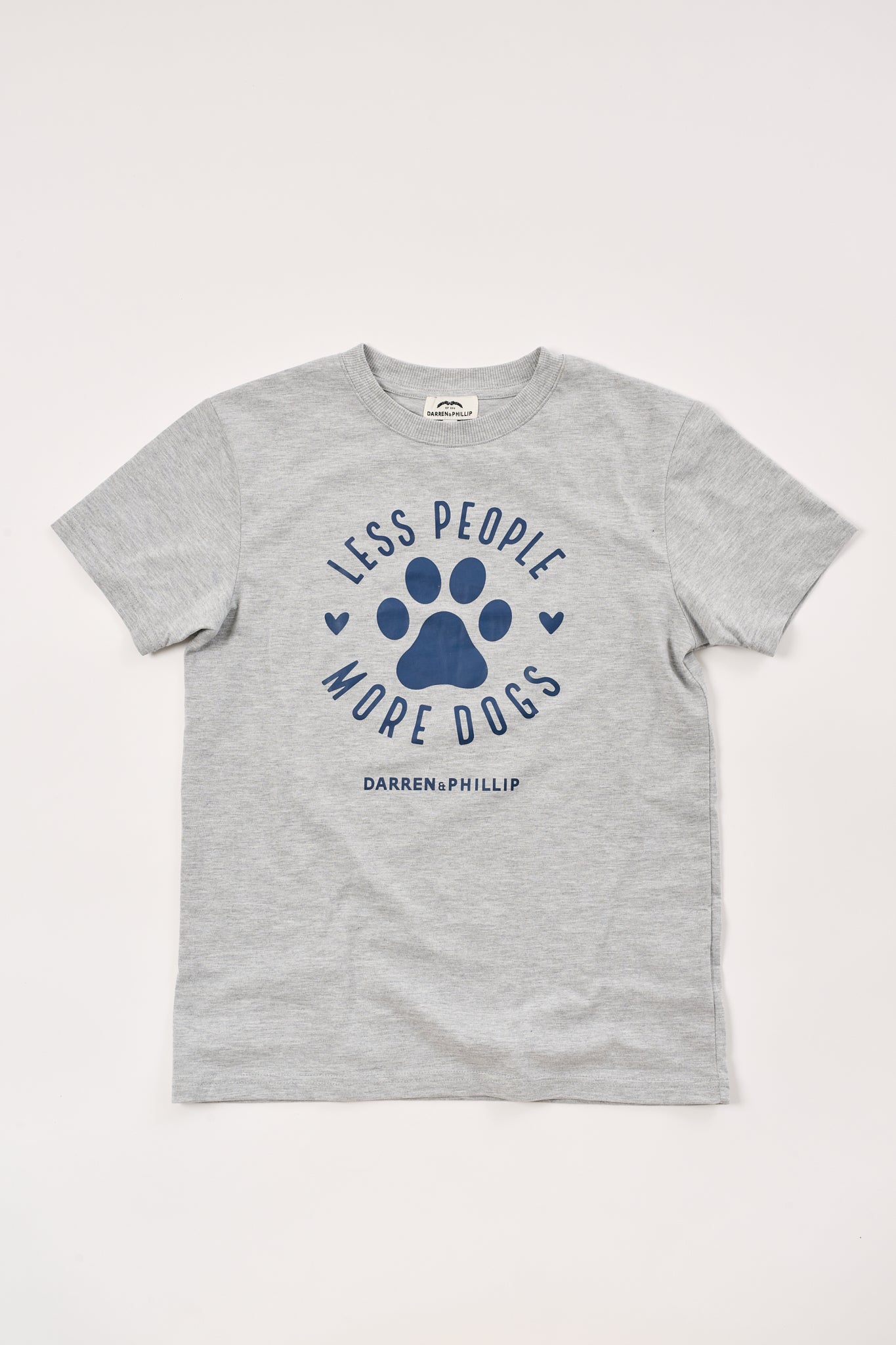 Less People More Dogs Women's Tee | Heather Gray