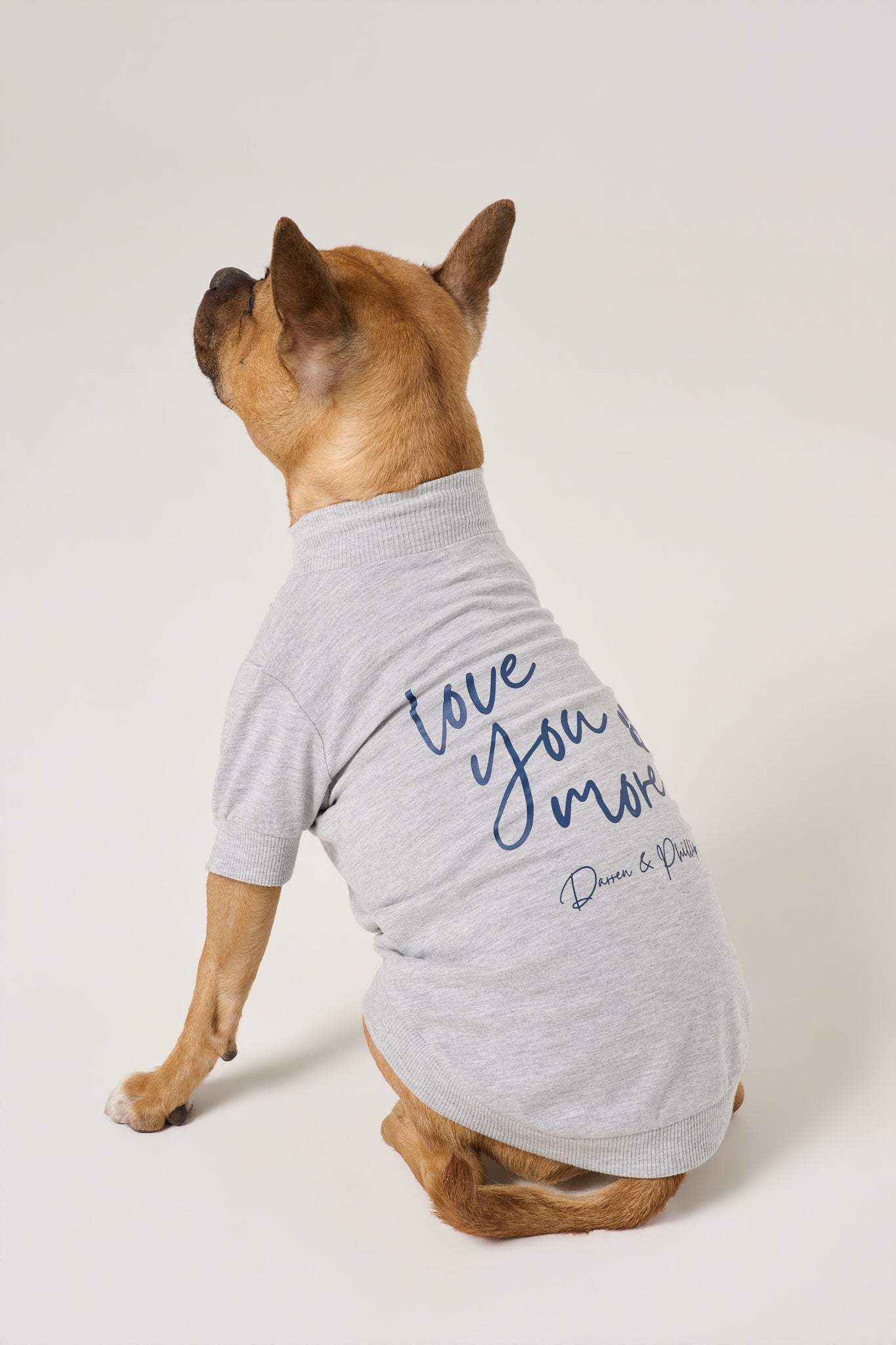 Love You More Dog Tee | Heather Gray