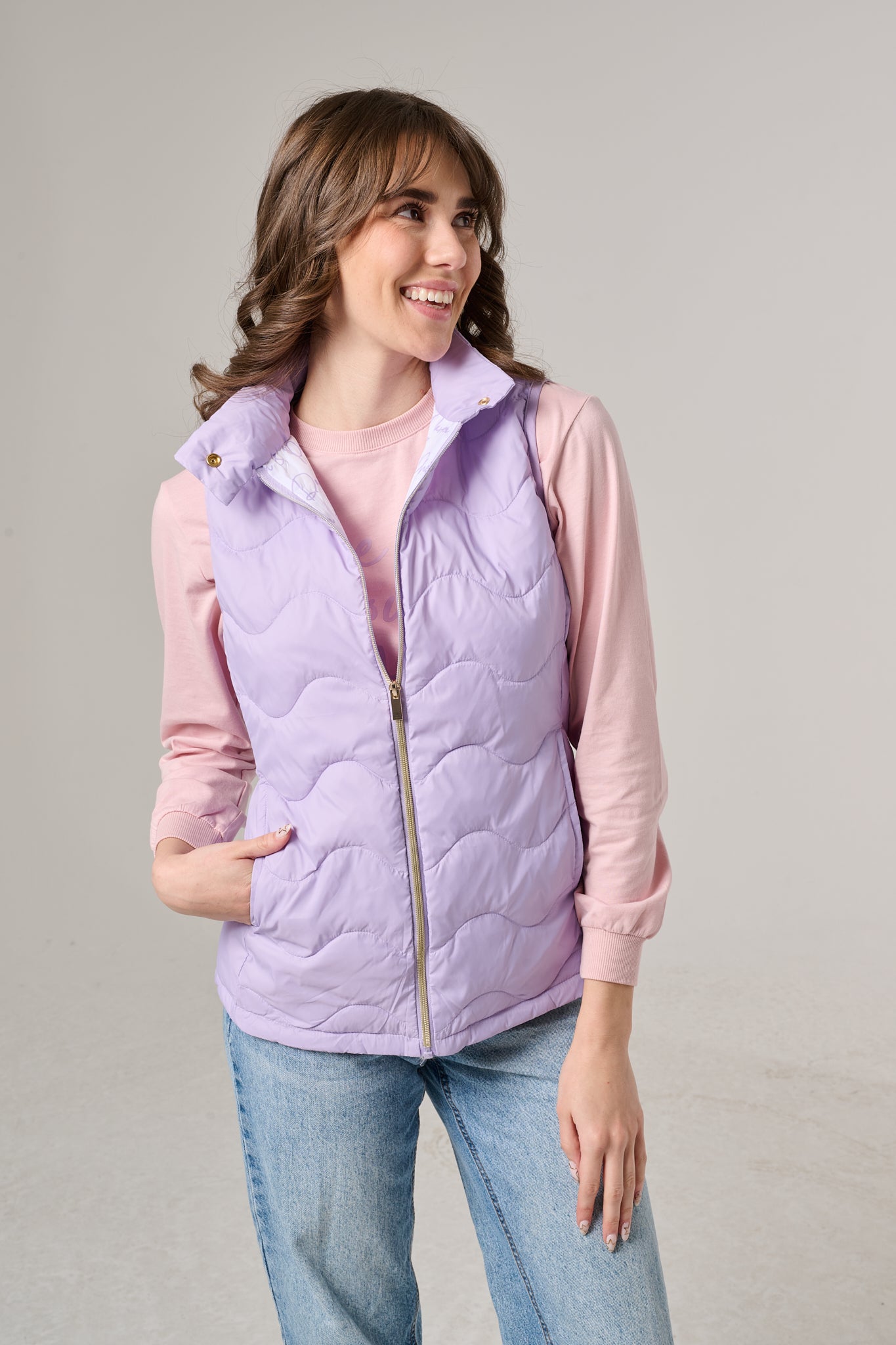 Cloud Women's Puffer Vest | Lilac