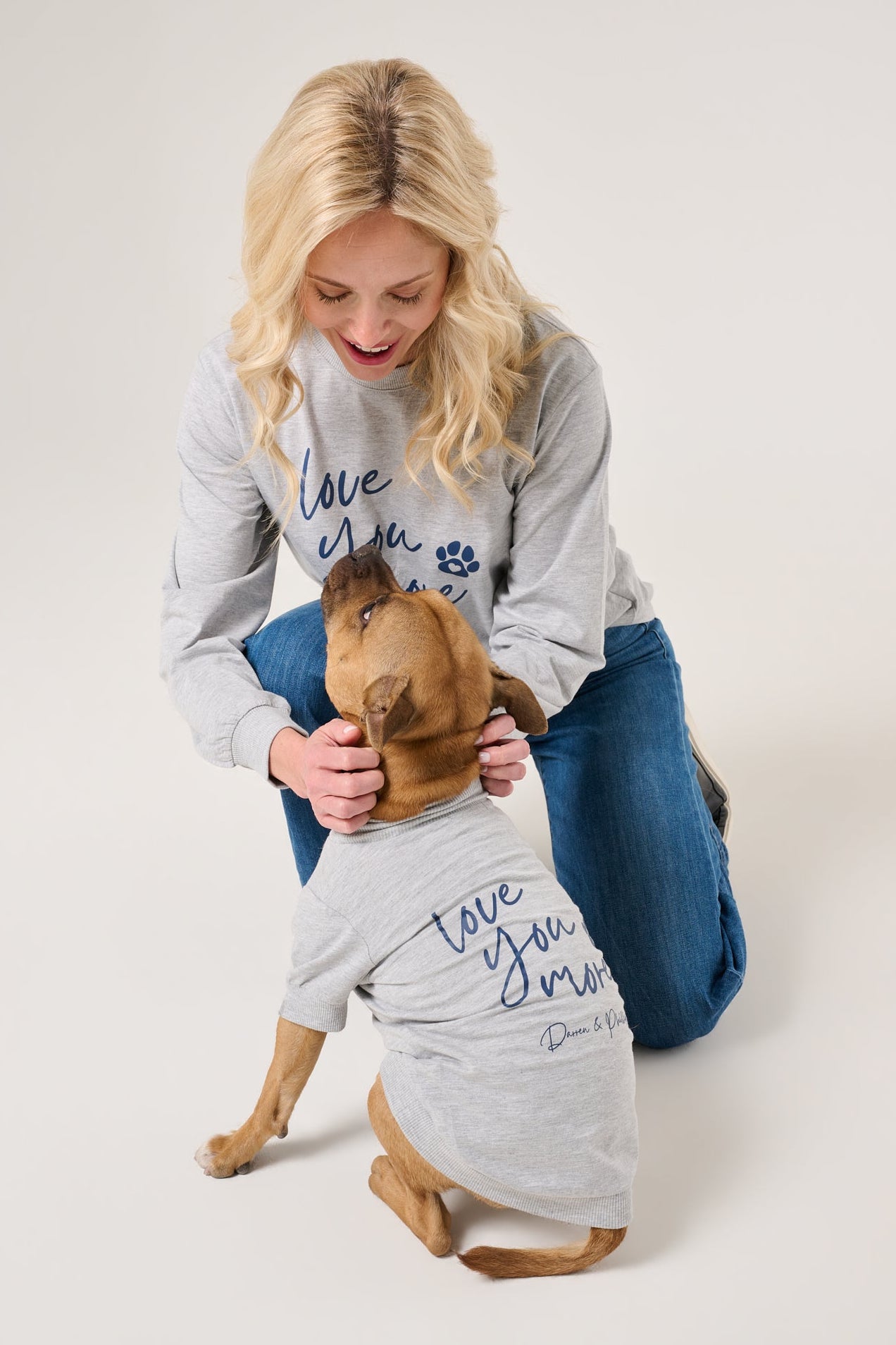 Love You More Women's Long Sleeve Tee | Heather Gray