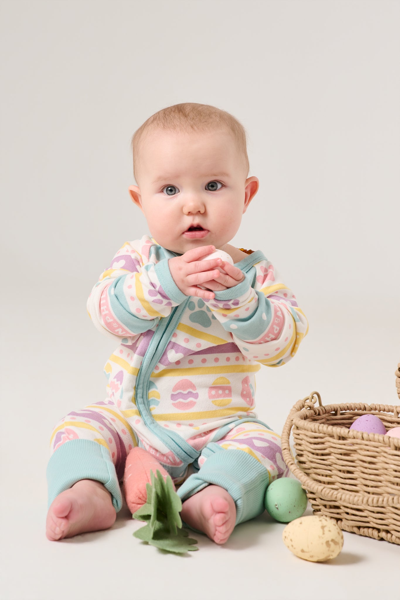 Baby Long Onesie PJs | Feelin' Eggstra