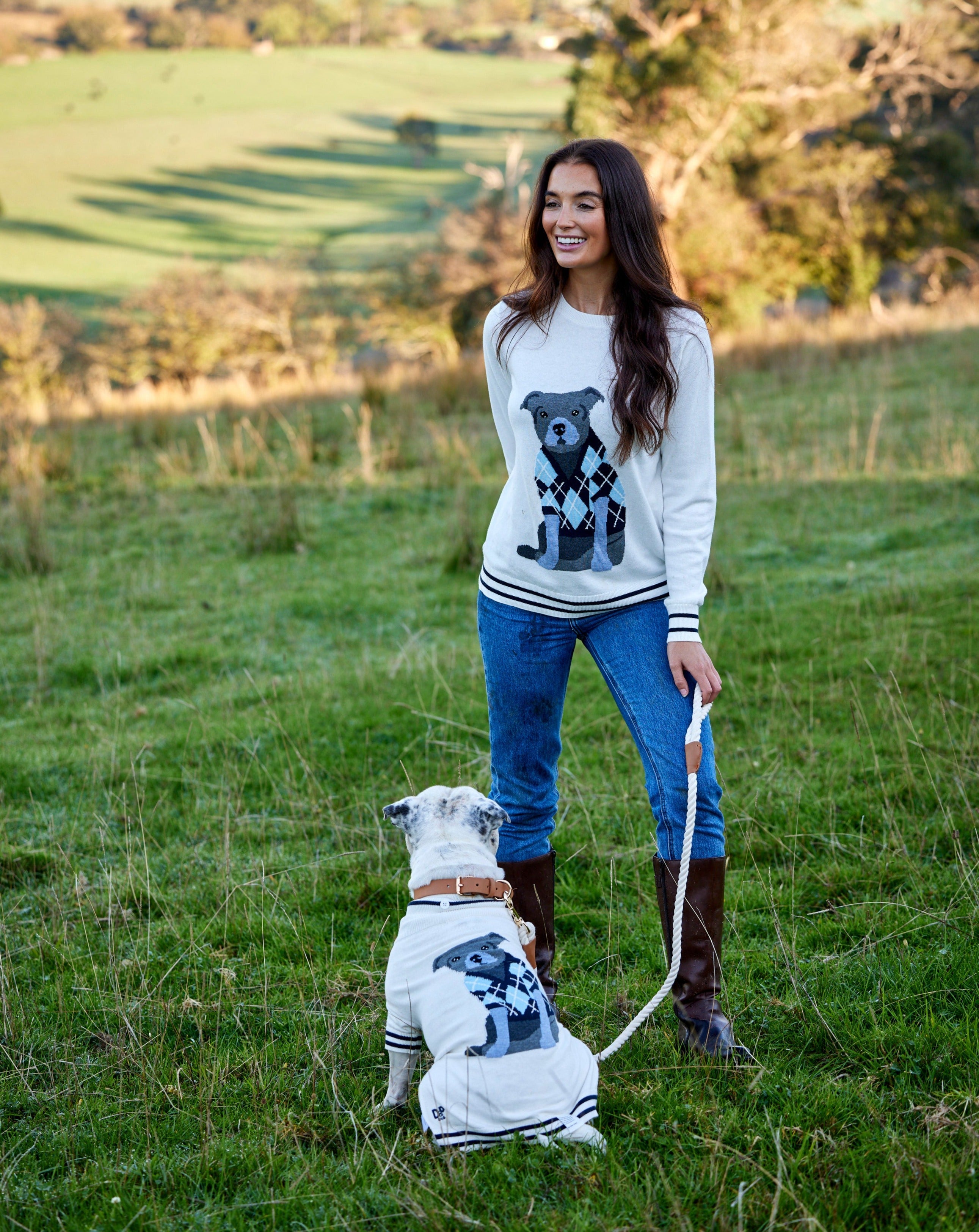 The Stafford Knit Woman's Sweater| Blue