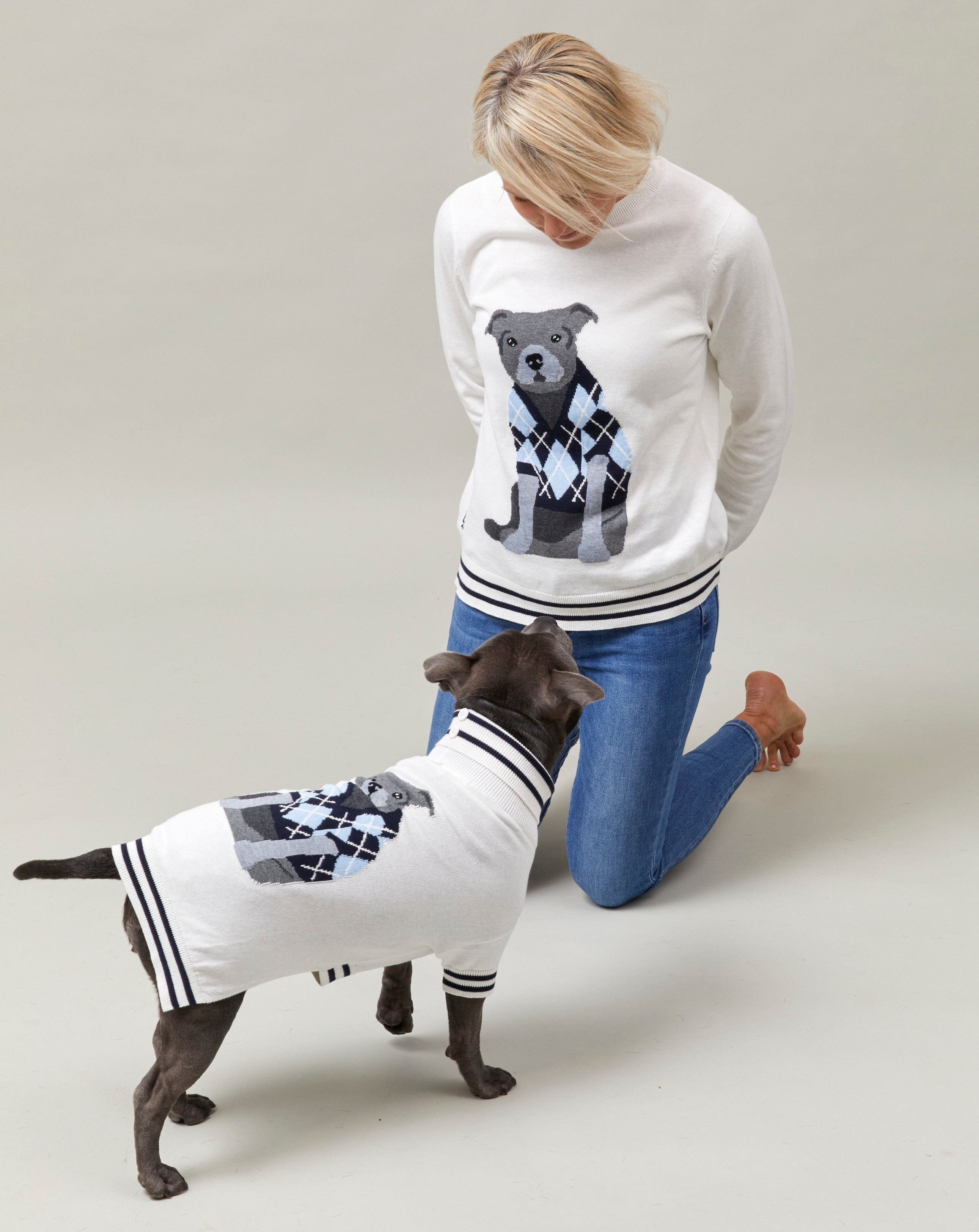 The Stafford Knit Woman's Sweater| Blue