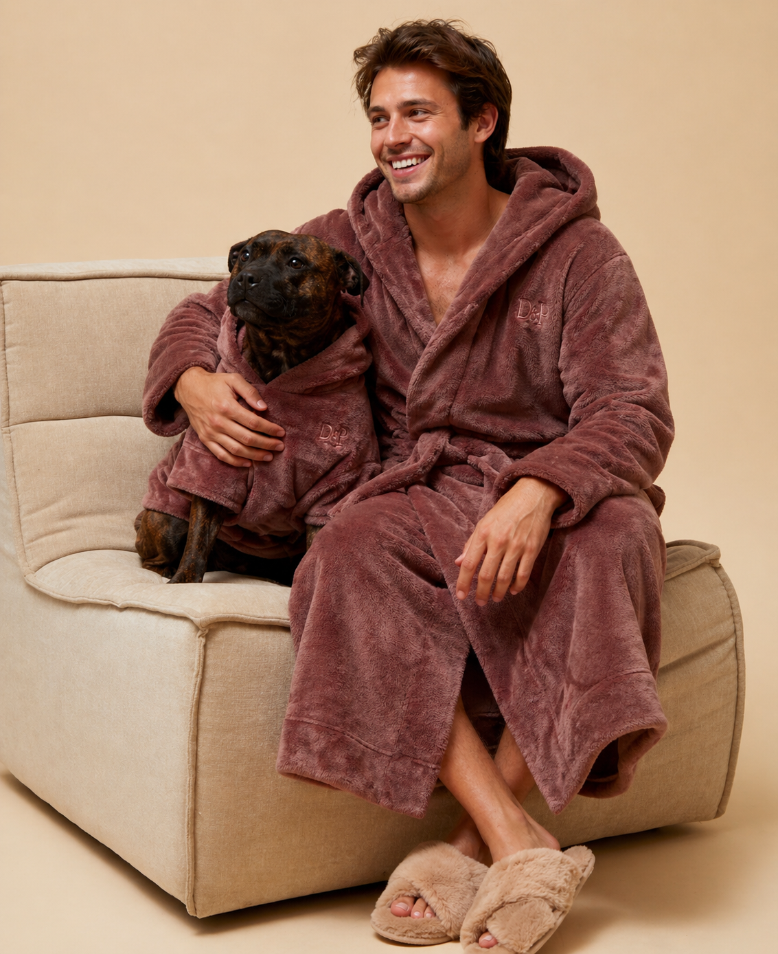 Matching Lounge Robe Set | Chocolate