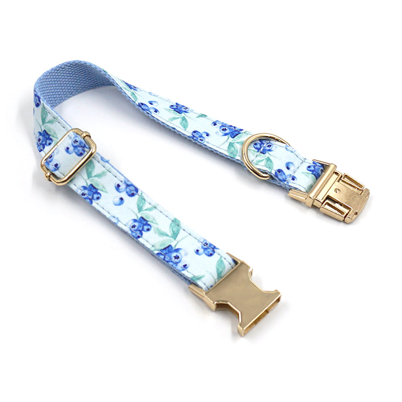 Dog Collar & Leash Set | Morning Blueberry