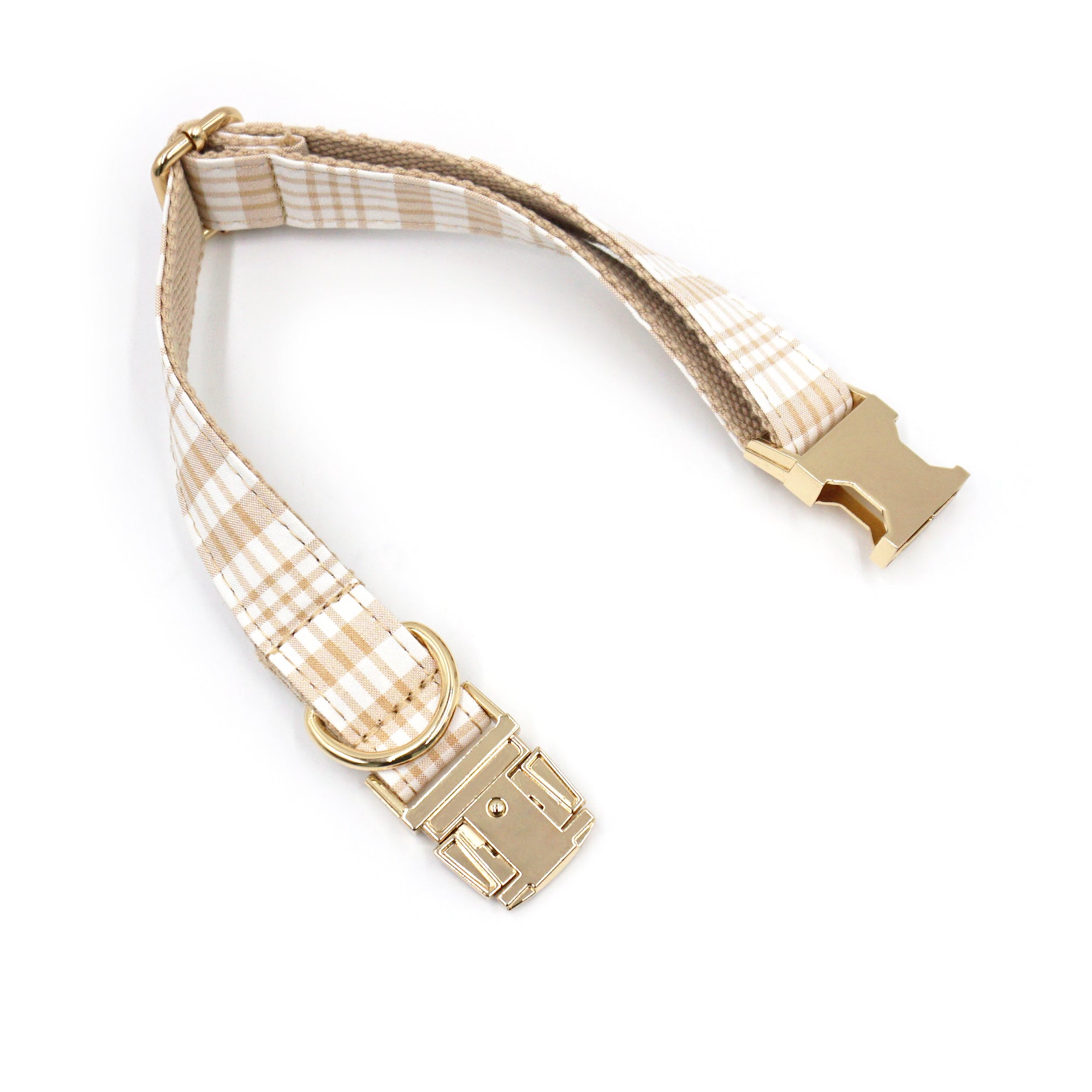 Dog Collar & Leash Set | Biscuit Plaid