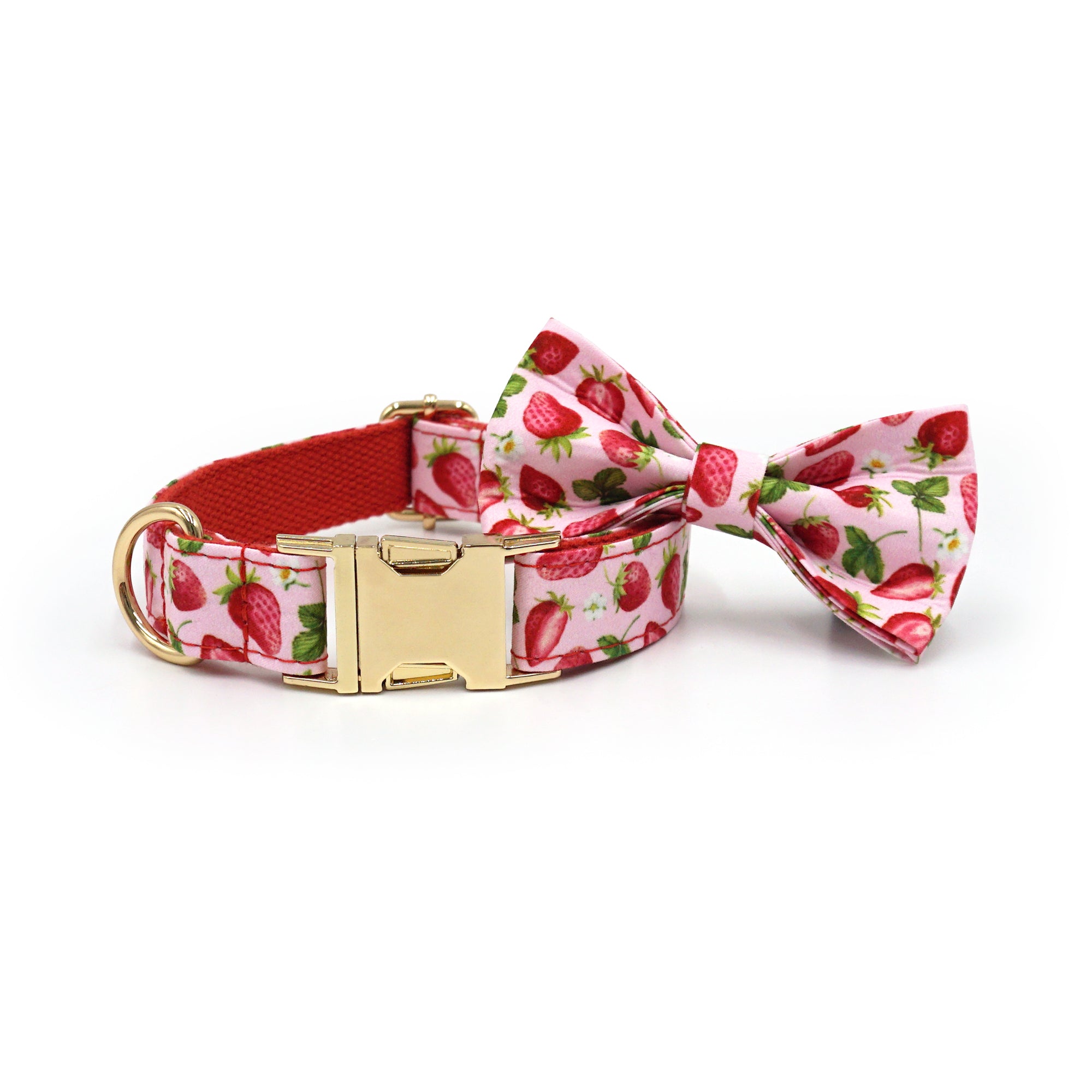 Dog Collar & Leash Set | Sweet Strawberry