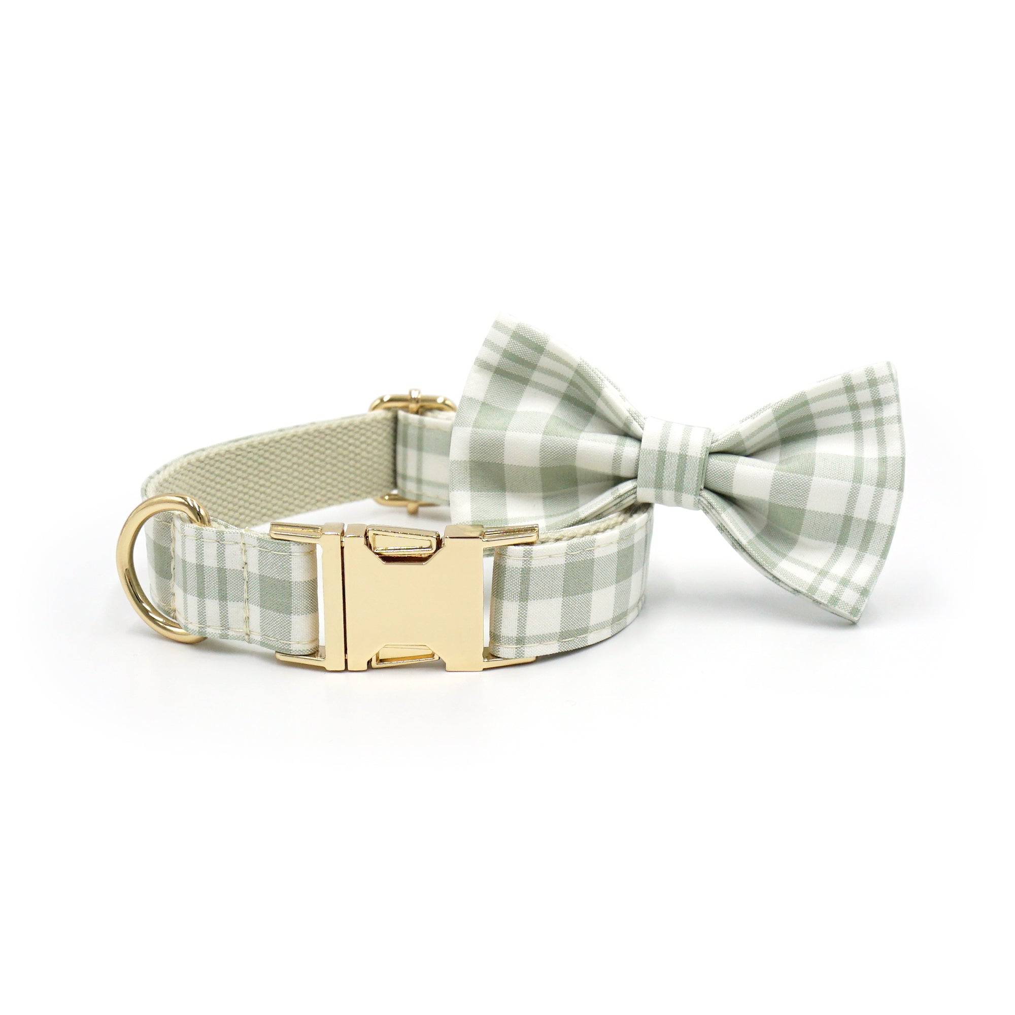 Dog Collar & Leash Set | Meadow Plaid