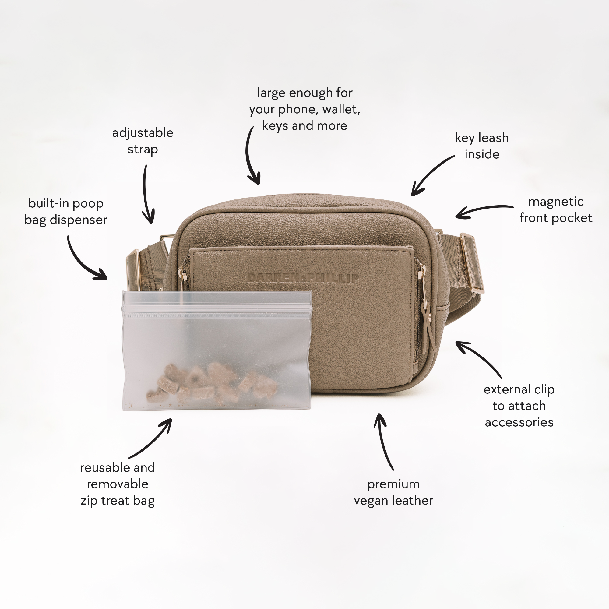 Crossbody Dog Walking Bag