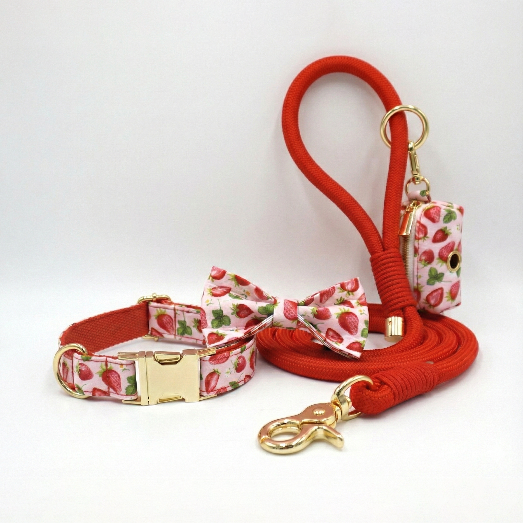 Sweet Strawberry Dog Walking Set