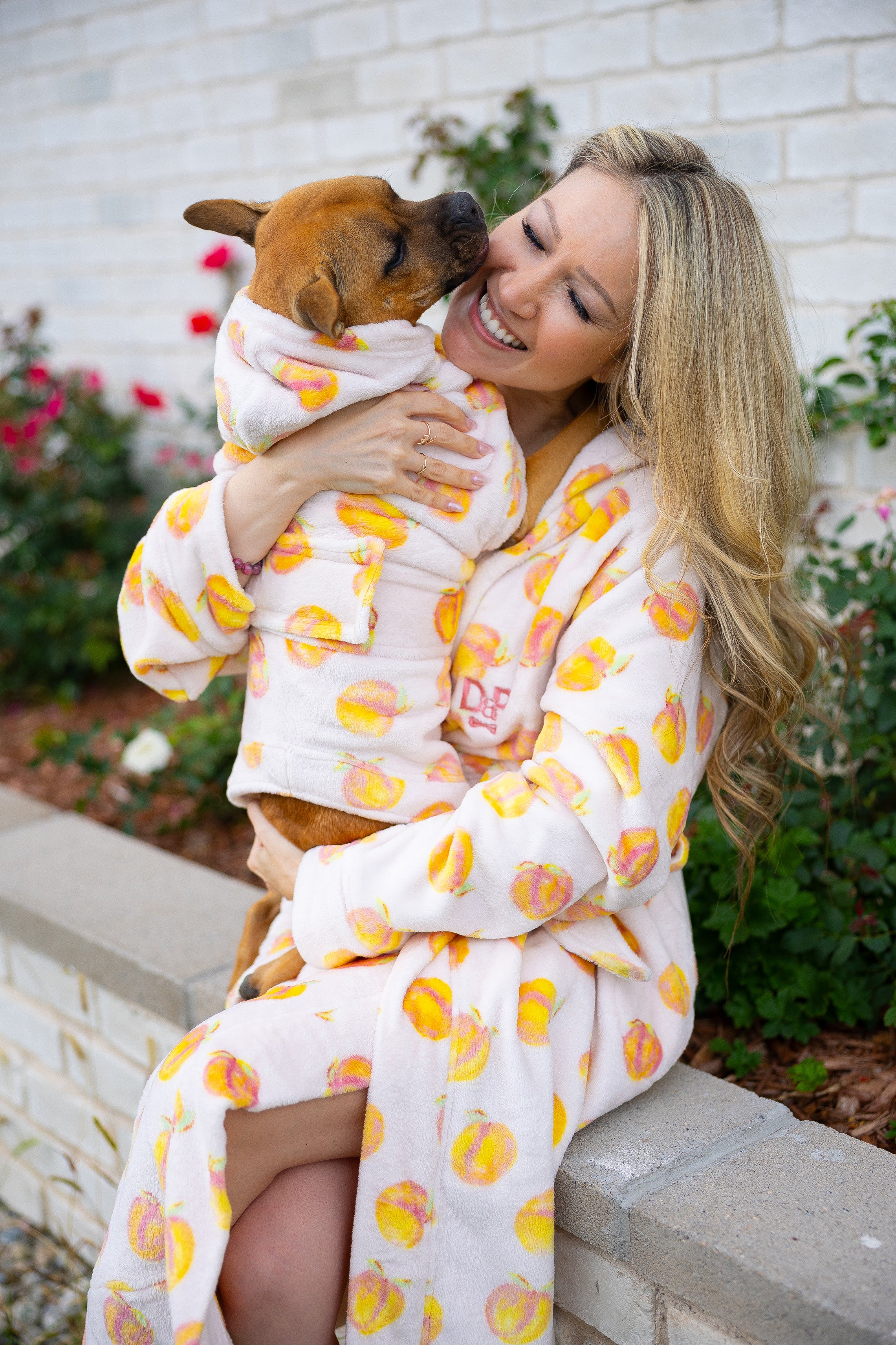 Adult Lounge Robe | Cutie Frutti, Peach
