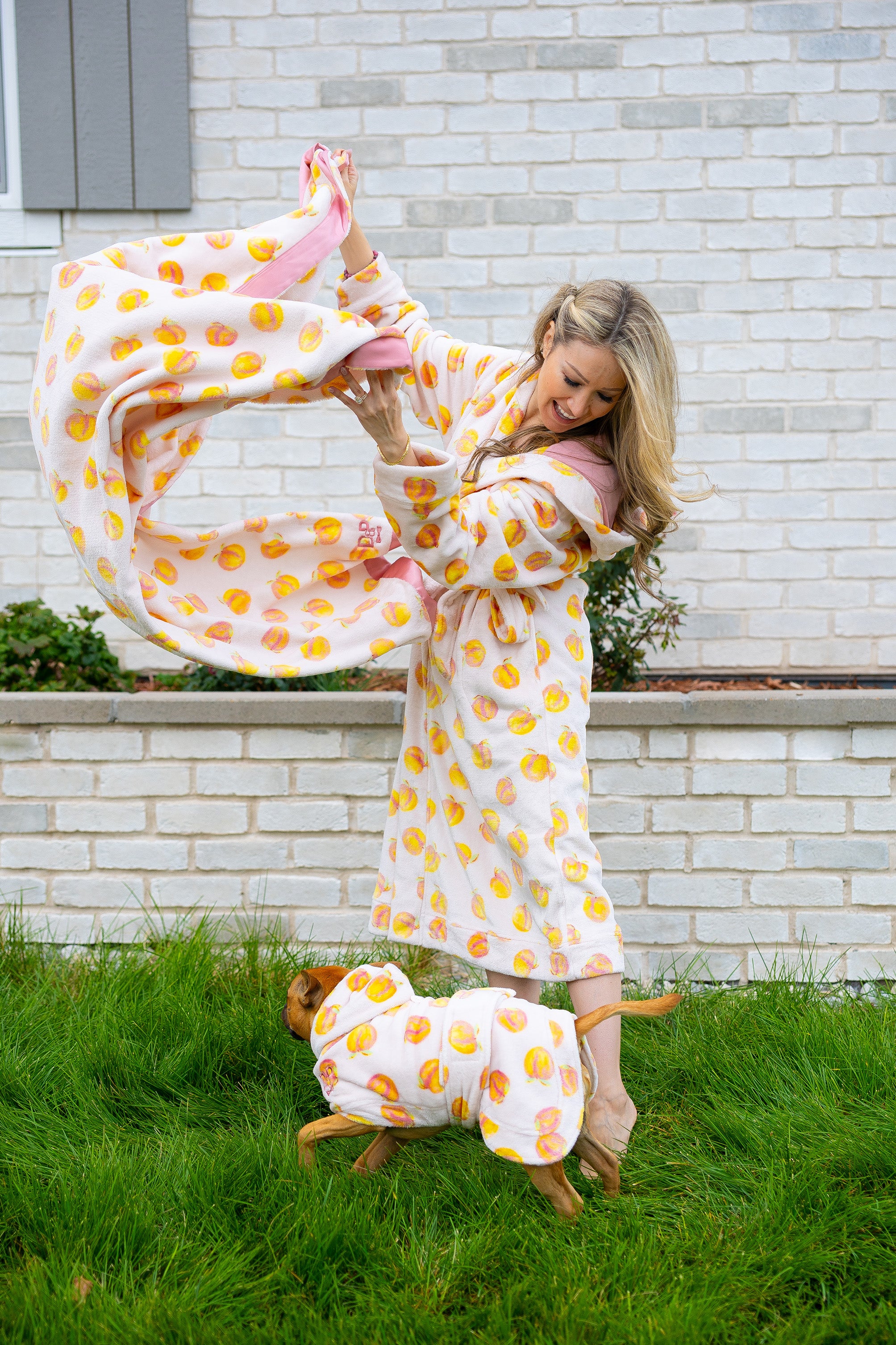 Dog Blanket | Cutie Frutti, Peach