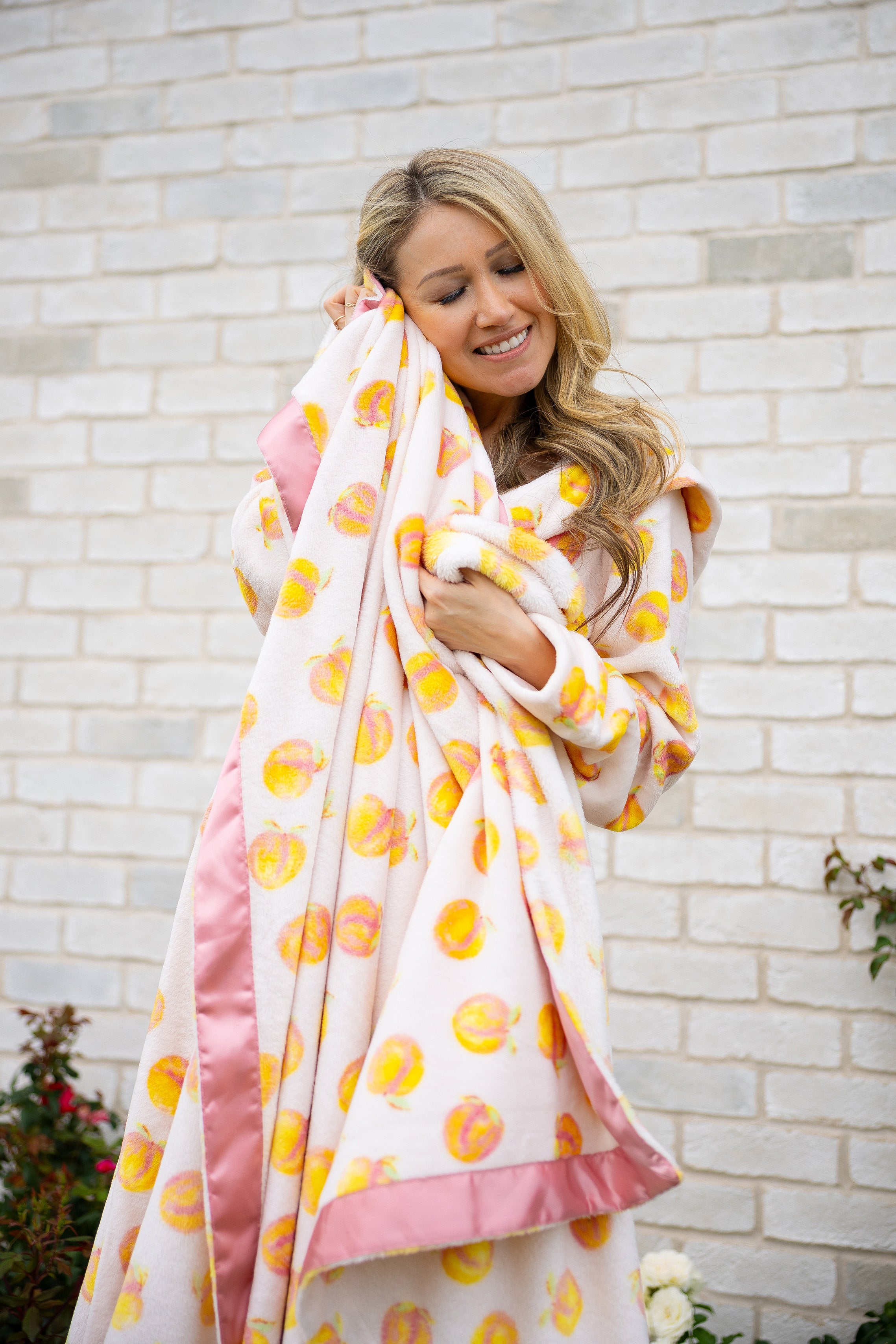 Dog Blanket | Cutie Frutti, Peach