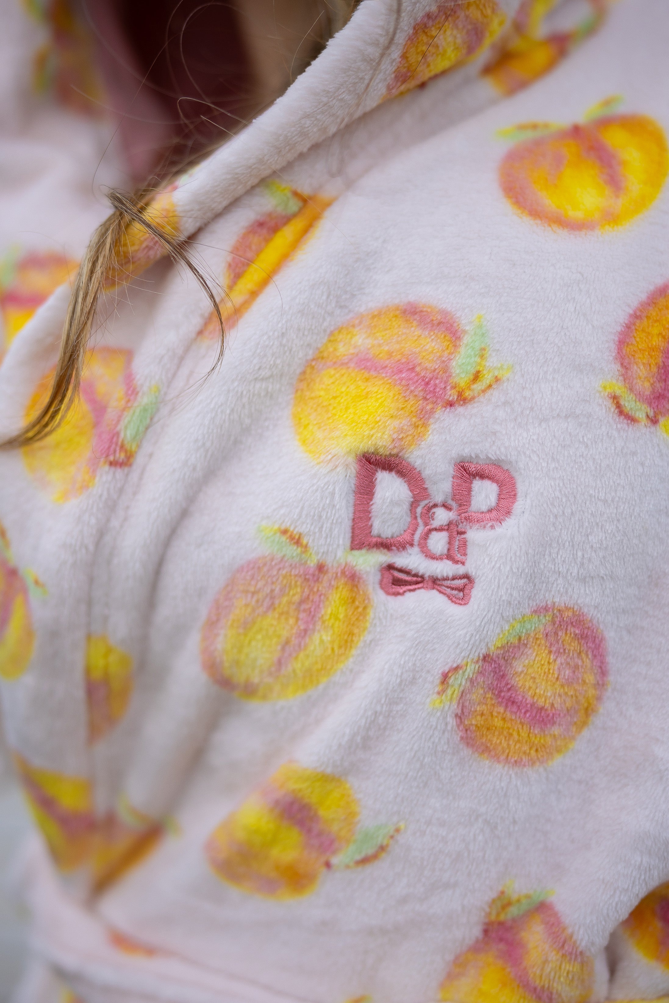 Adult Lounge Robe | Cutie Frutti, Peach